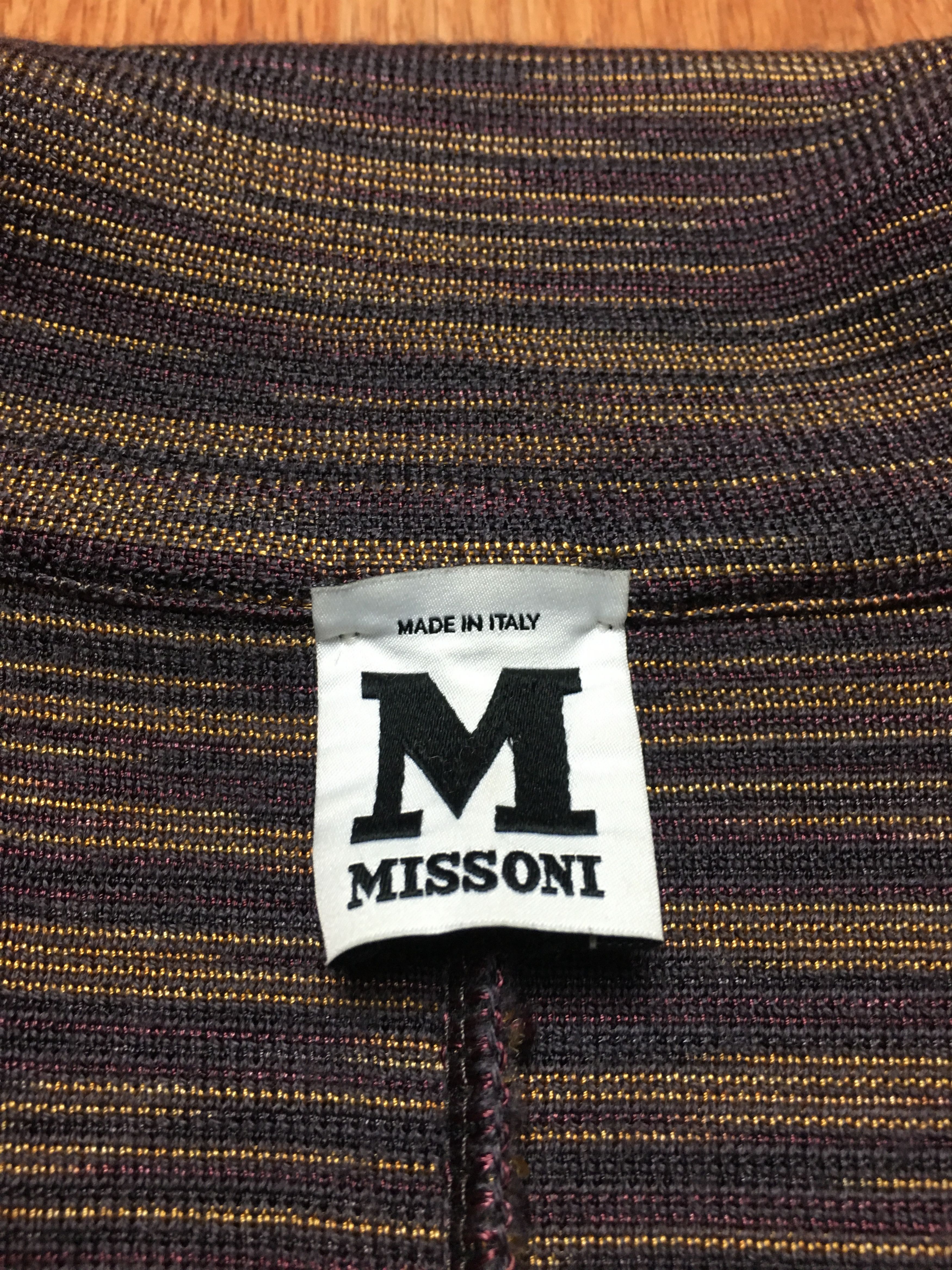 Missoni Missoni Patterned Knit Single Breasted Blazer Jacket EU36 Size M / US 6-8 / IT 42-44 - 8 Thumbnail