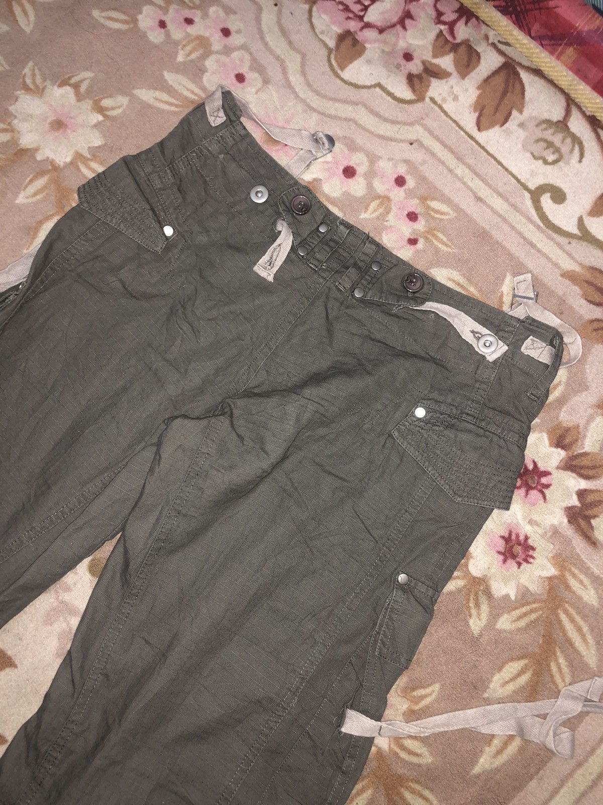 Japanese Brand Y2K Cargo Pants with Straps – Dark Grey Utility Streetwear Size US 31 - 7 Thumbnail