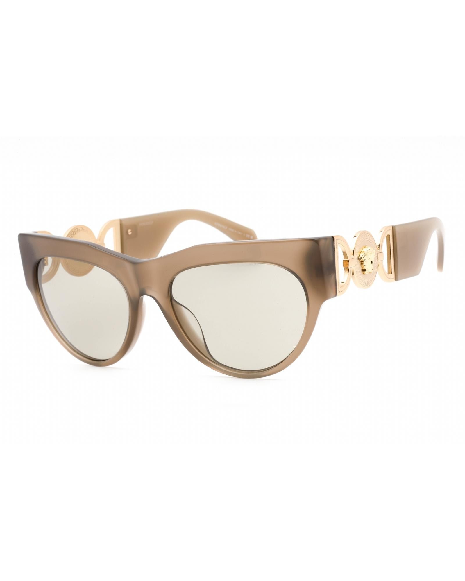 image of Versace 0Ve4440U Sunglasses Opal Brown/light Brown, Women's