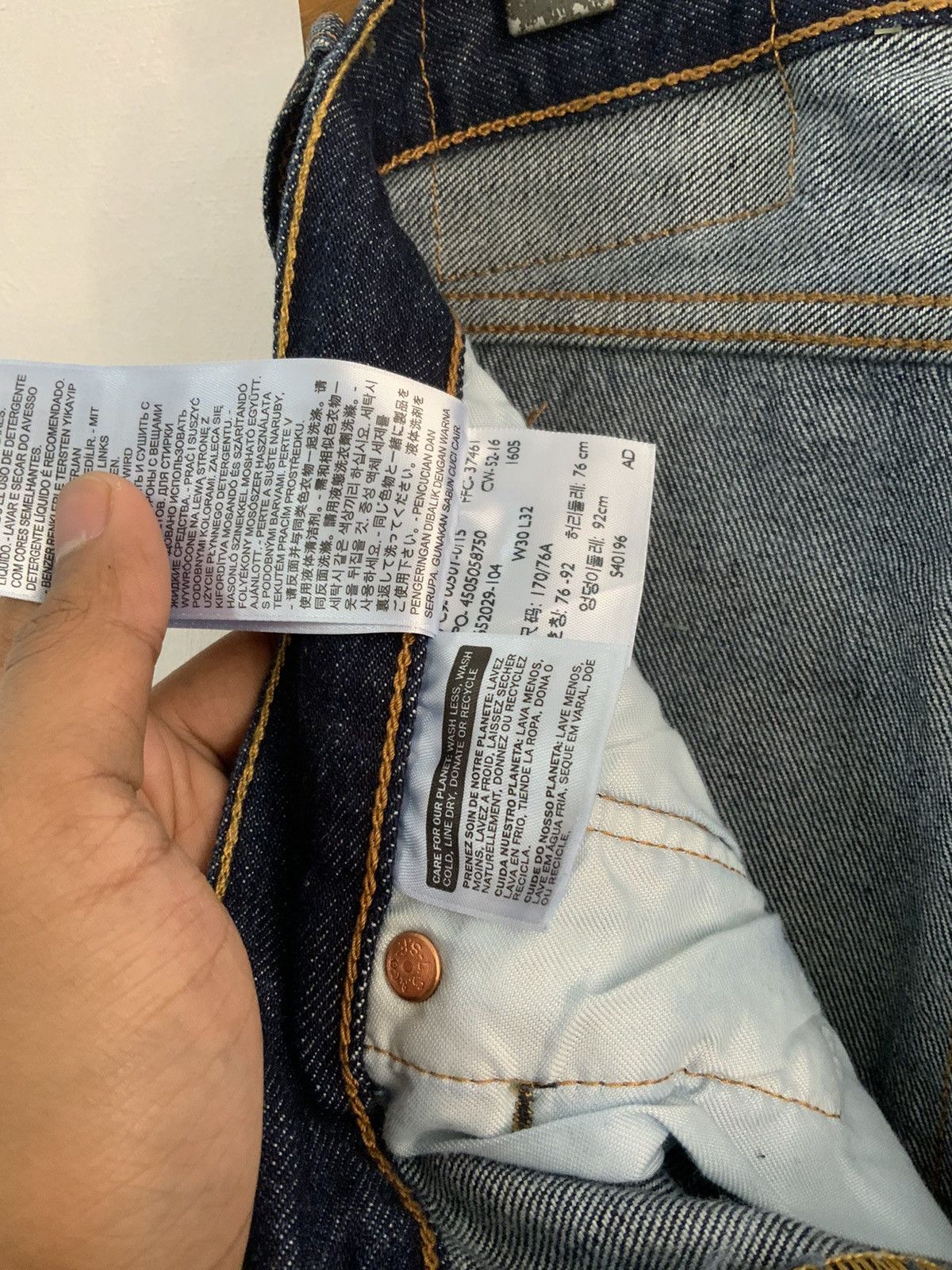 Levi's New Levis’s 501 Straight Leg Button Fly Denime Jeans Size US 30 / EU 46 - 20 Thumbnail