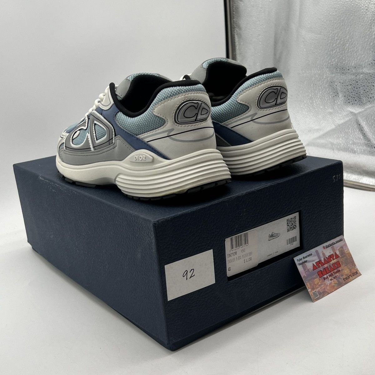 Dior Dior B30 Reflective Sneaker ‘blue Grey White’ Size US 9 / EU 42 - 4 Thumbnail