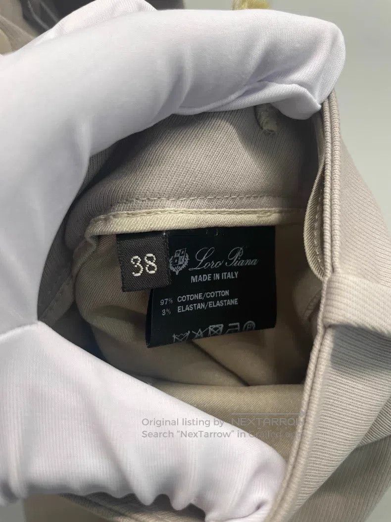 Loro Piana Loro Piana Beige Gray Cotton Long Pants Size 25" / US 0 / IT 36 - 5 Thumbnail