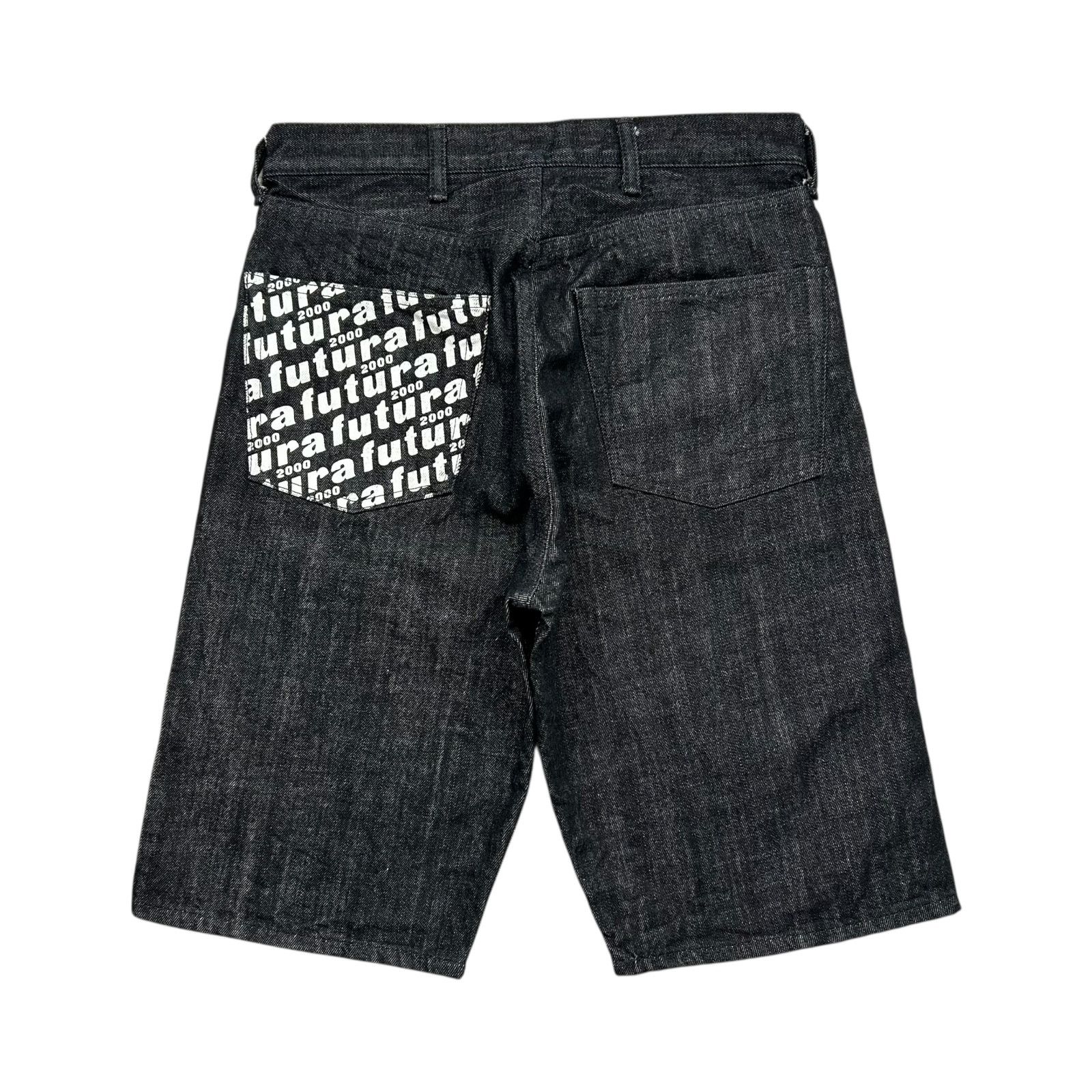 Futura RARE FUTURA 2000 BLACK DENIM SHORTS PANTS MADE IN JAPAN Size US 30 / EU 46 - 1 Thumbnail