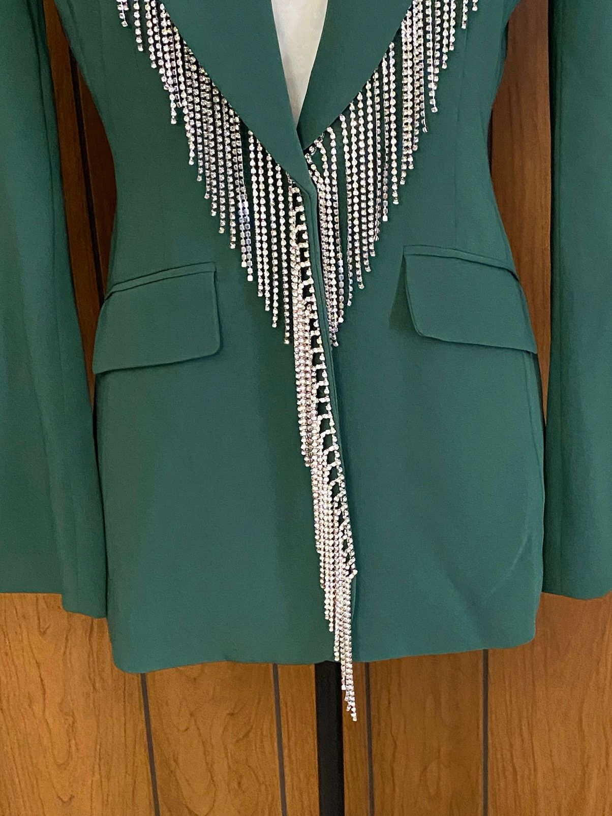 Cinq a Sept CINQ À SEPT Cheyenne Fringe Embellished Blazer size 2 Size XS / US 0-2 / IT 36-38 - 6 Thumbnail