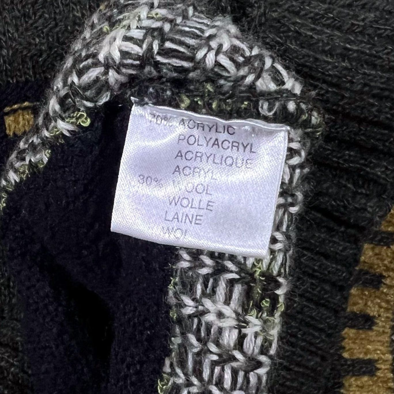 Vintage VINTAGE Nick Taylor Jumper Striped Knit Acrylic Wool Patterned Medium Men PullOver Regular Pullover Casual Size US M / EU 48-50 / 2 - 3 Thumbnail
