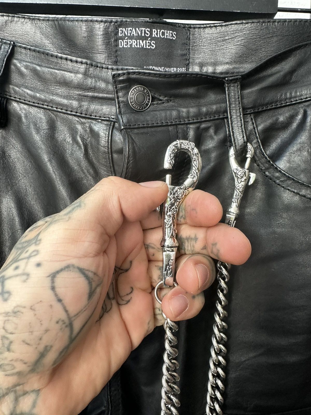 Enfants Riches Deprimes ERD XXL SILVER ROSE WALLET CHAIN Size ONE SIZE - 7 Thumbnail