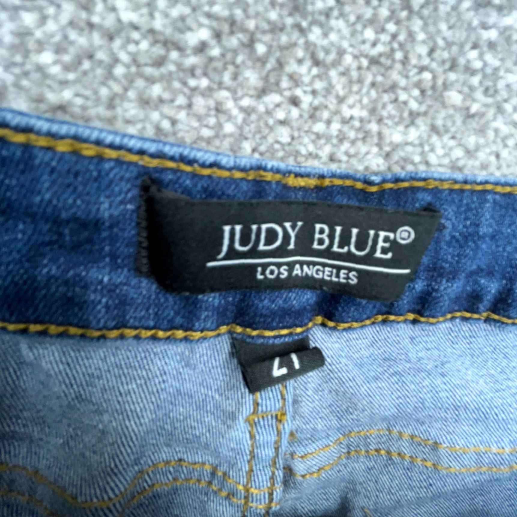 Vintage Judy Blue Jeans Women 27 Straight Leg Relaxed Fit Dark Wash Stretch Ladies A57 Size 27" / US 4 / IT 40 - 3 Thumbnail