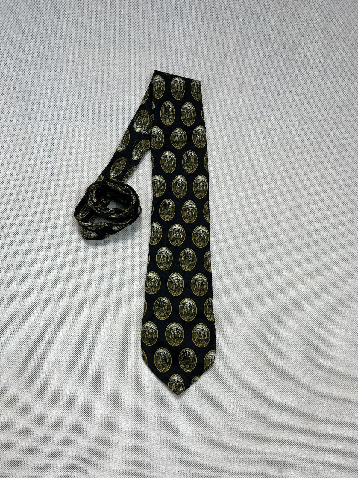 Hugo Boss Tie Hugo Boss Golf 100% Silk Size ONE SIZE - 1 Thumbnail