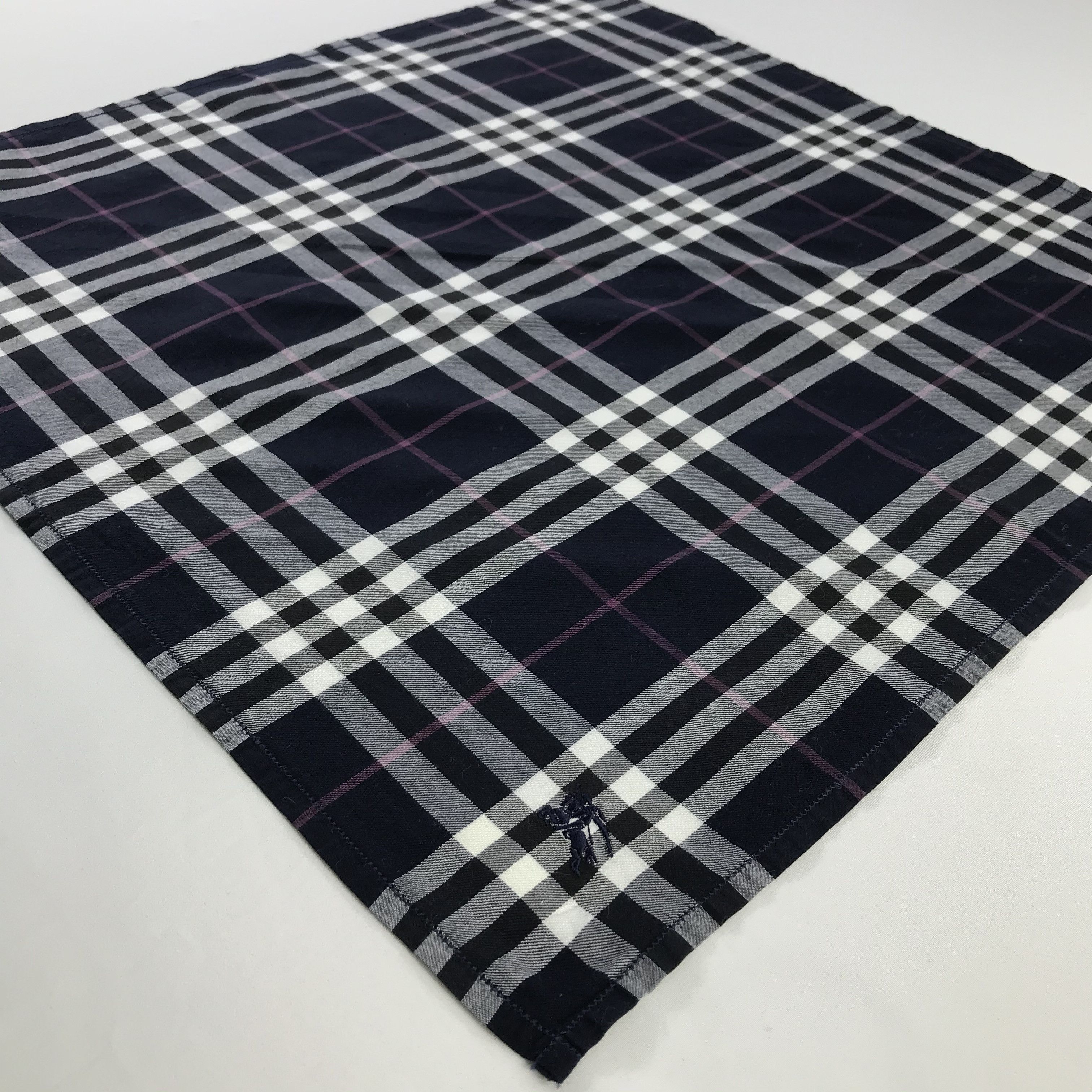Burberry × Vintage Burberry Bandana / Handkerchief / Neckerchief - S1013 Size ONE SIZE - 2 Thumbnail