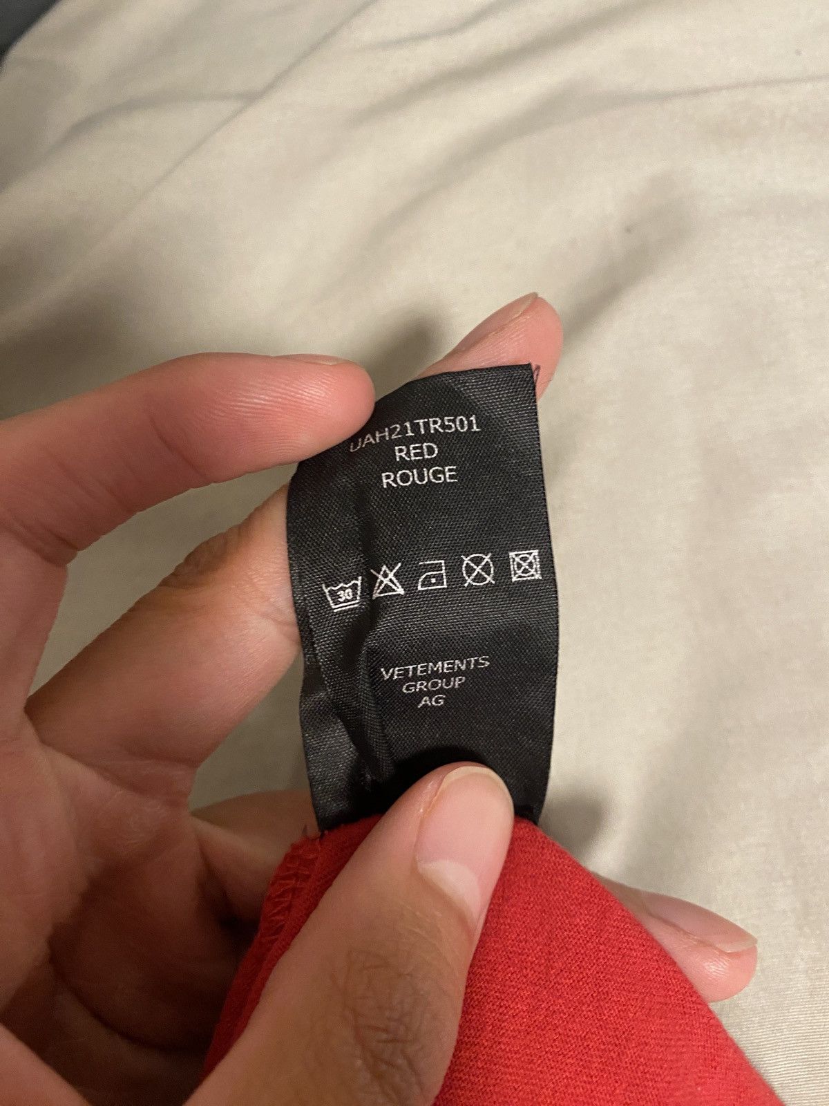 Vetements vetements fw21 red logo tee shirt Size US XS / EU 42 / 0 - 7 Thumbnail
