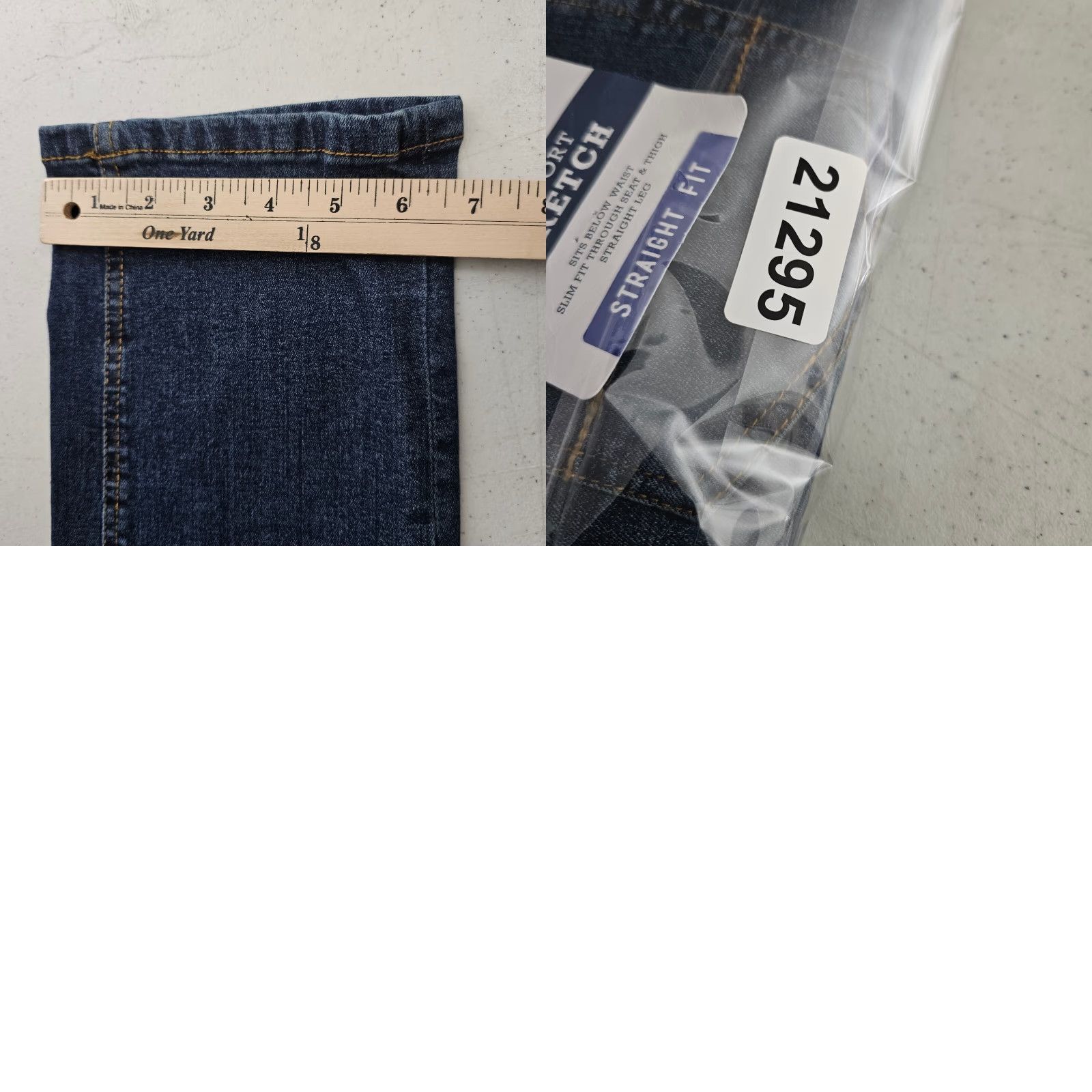 Izod IZOD Men’s Jeans 30x32 Blue Straight Fit Comfort Stretch Denim Cotton Pant Jeans Size US 30 / EU 46 - 9 Thumbnail