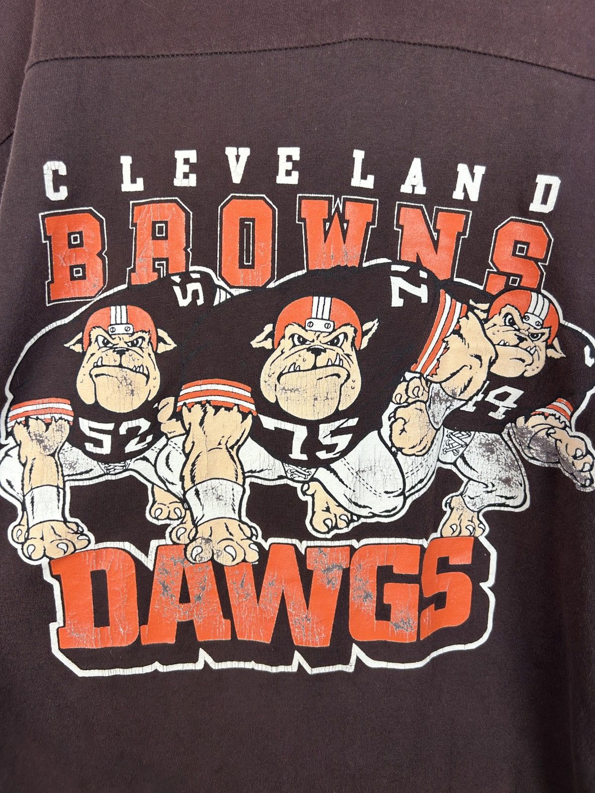 Logo 7 90s 7Logo Clevelands Browns Dawgs NFL Single Stitch T-Shirt Size US XL / EU 56 / 4 - 3 Thumbnail