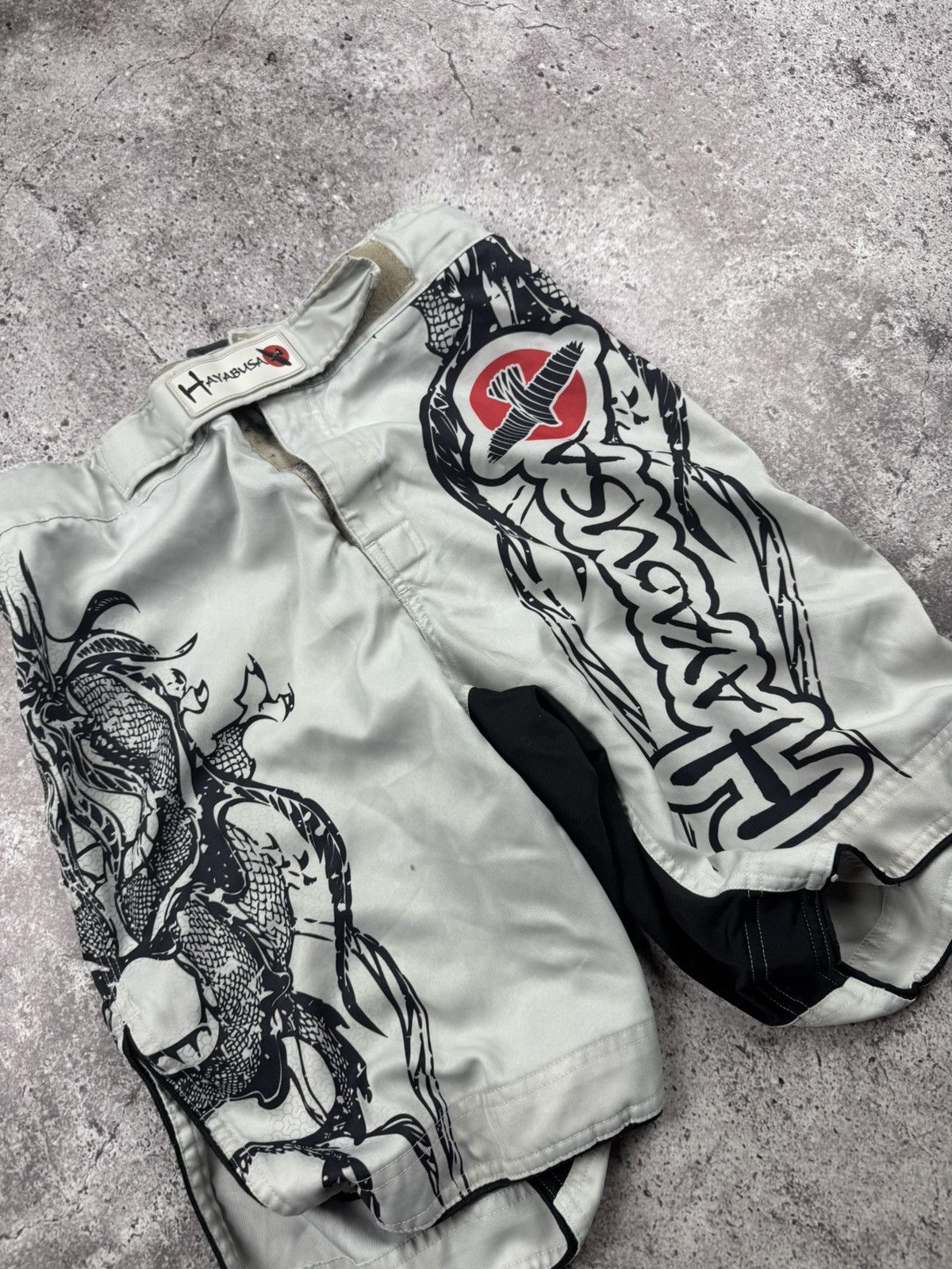 Designer Hayabusa Muay Thai mma Tapout affliction Japan style shorts Size US 32 / EU 48 - 3 Thumbnail