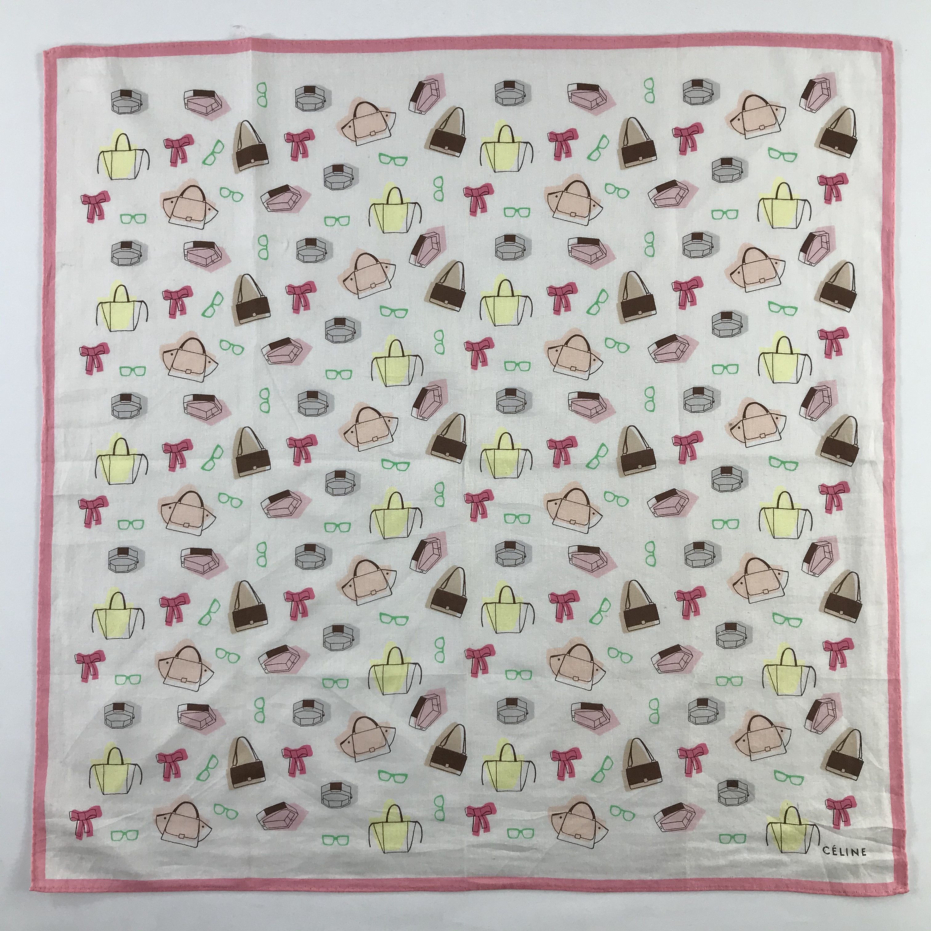 Celine × Vintage Celine Bandana / Handkerchief / Neckerchief - S899 Size ONE SIZE - 1 Thumbnail