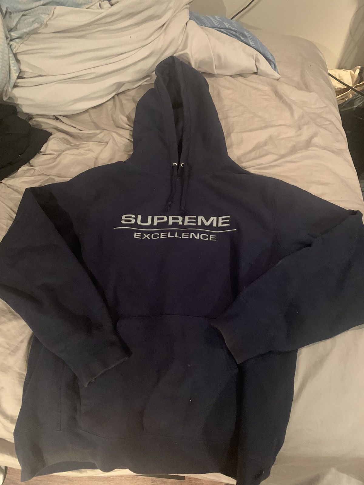 image of Supreme Excellence Hoodie in Navy, Men's (Size XL)