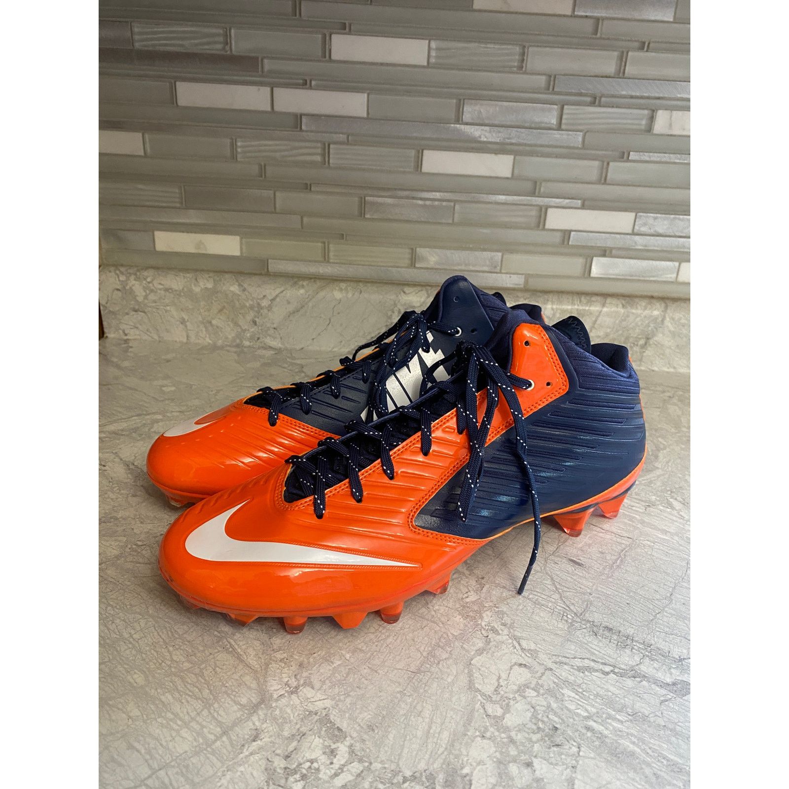 Nike Nike Vapor Speed Orange and Blue Football Cleats Size 14 Size US 14 / EU 47 - 1 Thumbnail