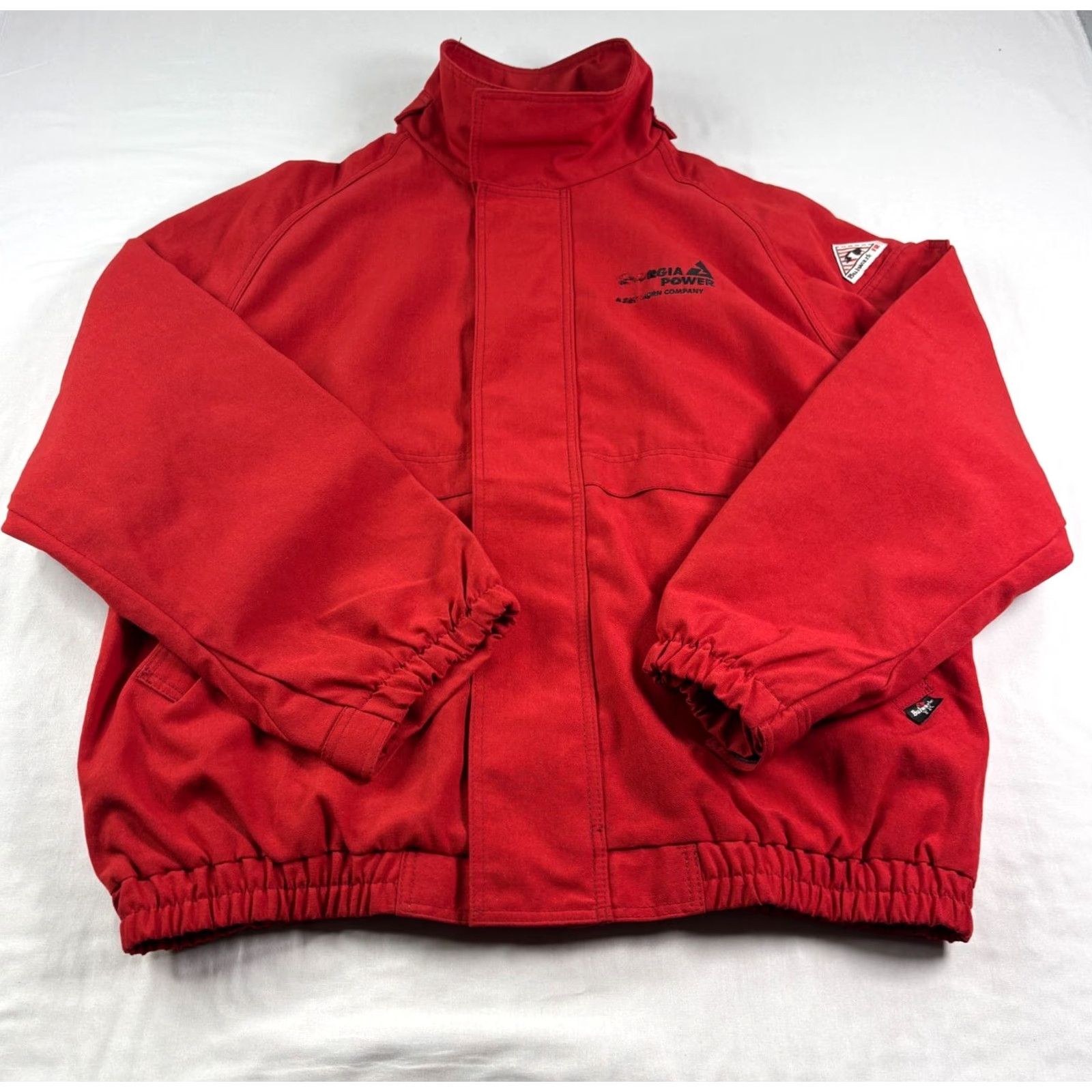 Vintage Bulwark Jacket Mens 2XL Red Flame Resistant Full Zip Workwear Size US XXL / EU 58 / 5 - 2 Thumbnail