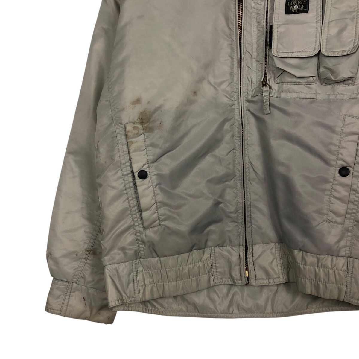 Japanese Brand 📌Vintage Bomber Jacket Tactical Design Lonely Wolf Size US M / EU 48-50 / 2 - 5 Thumbnail
