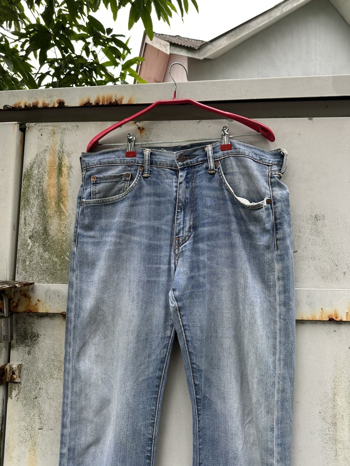 Levi's Vintage Clothing 👹Vintage Levis 505 THRASHED Pocket Baggy Jeans Size US 34 / EU 50 - 6 Thumbnail