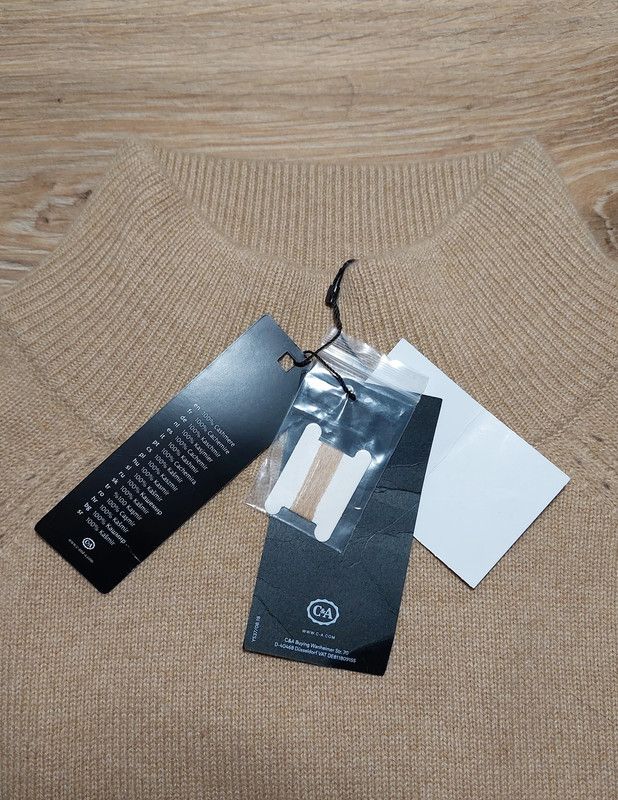 C&A 100% cashmere sweater jumper beige vintage comfortable Size S / US 4 / IT 40 - 6 Thumbnail