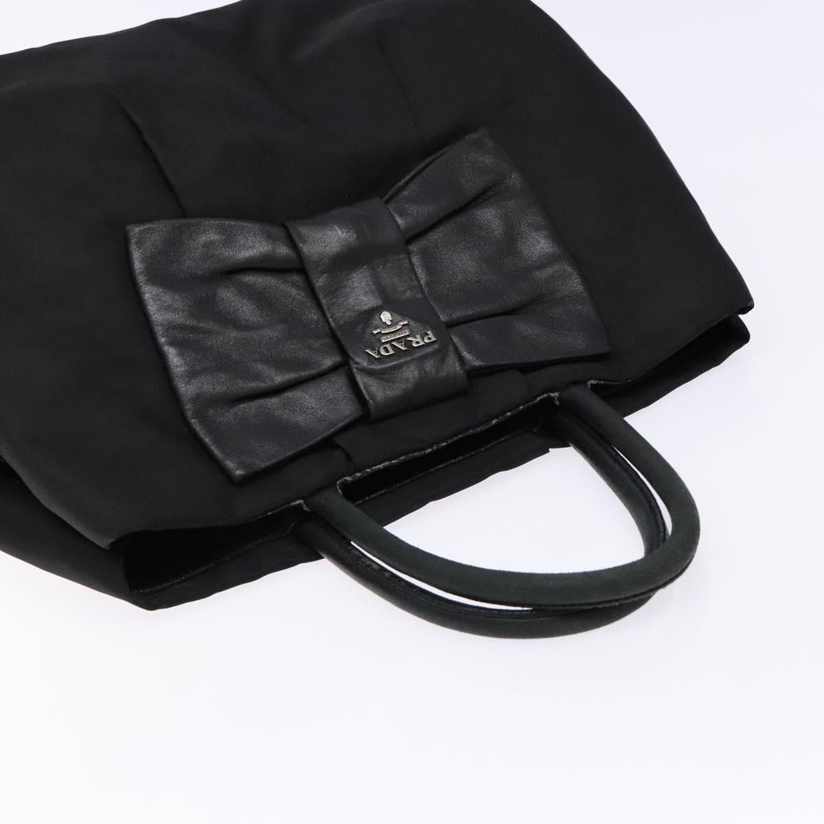 Prada PRADA Hand Bag Nylon Silver Black Size ONE SIZE - 6 Thumbnail