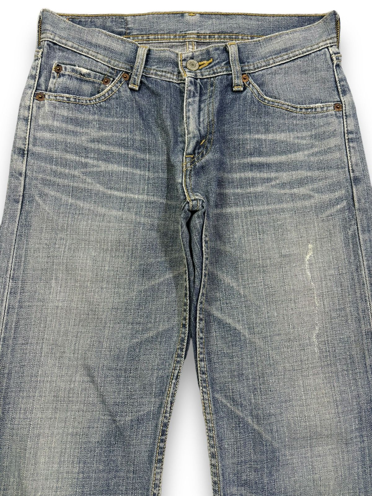 Levi's Vintage 2000s Levis Blue Washed Loose Fit Distressed Jeans Size US 29 - 3 Thumbnail