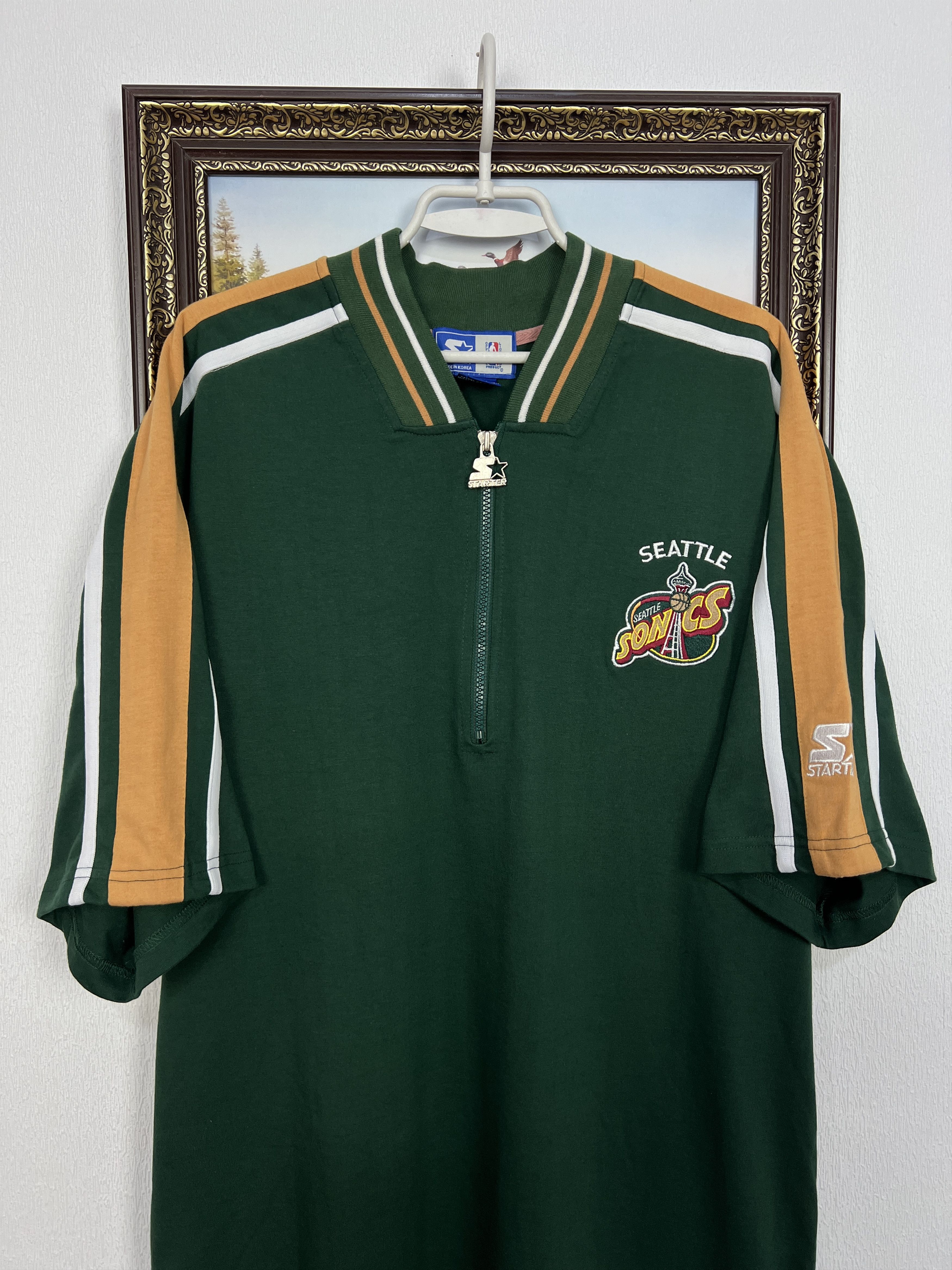 Starter Vintage Seattle Supersonics Sonics Jersey Shirt NBA Trikot Size US XL / EU 56 / 4 - 2 Thumbnail
