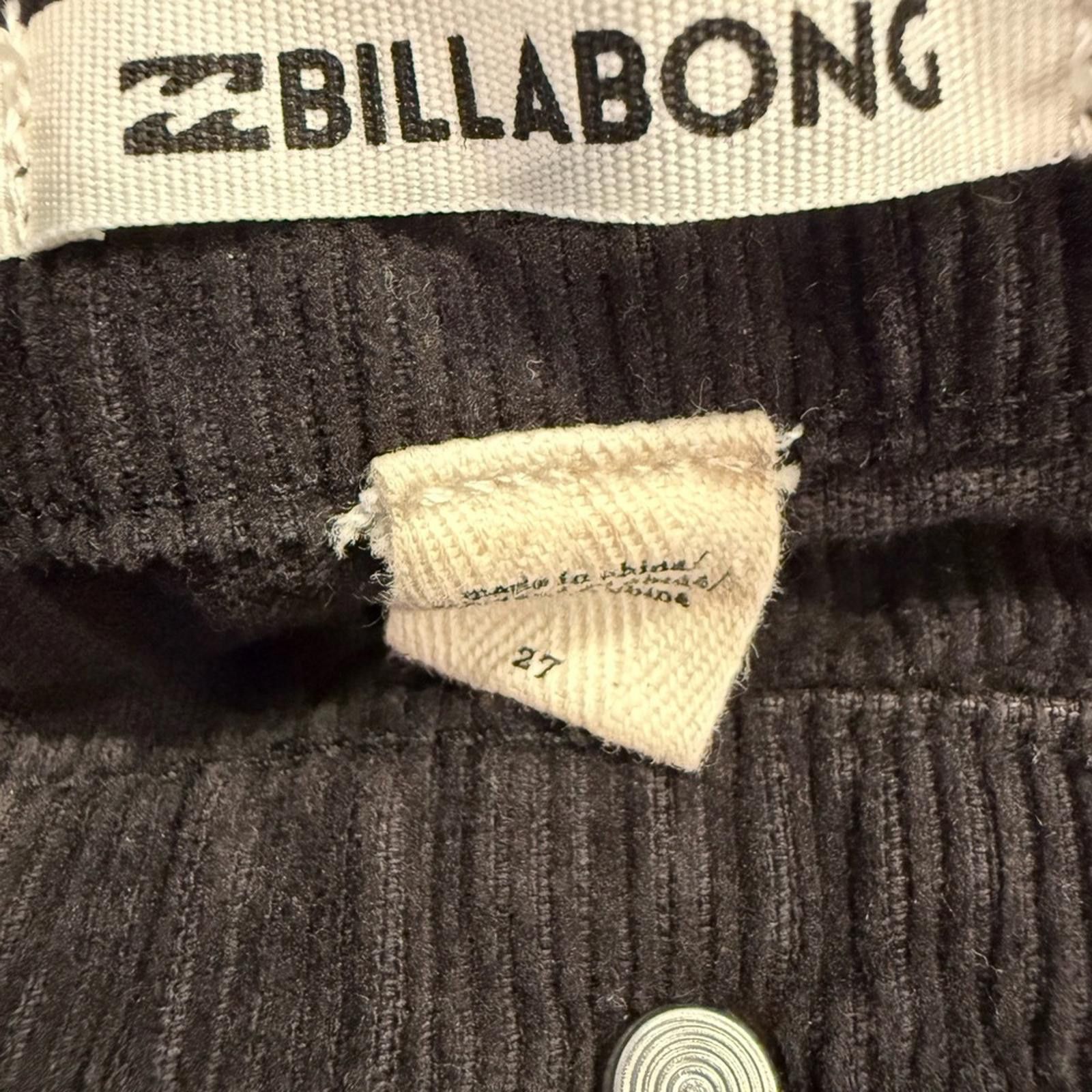 Billabong Billabong black cotton corduroy mini skirt SZ 27” Size 30" / US 8 / IT 44 - 3 Thumbnail