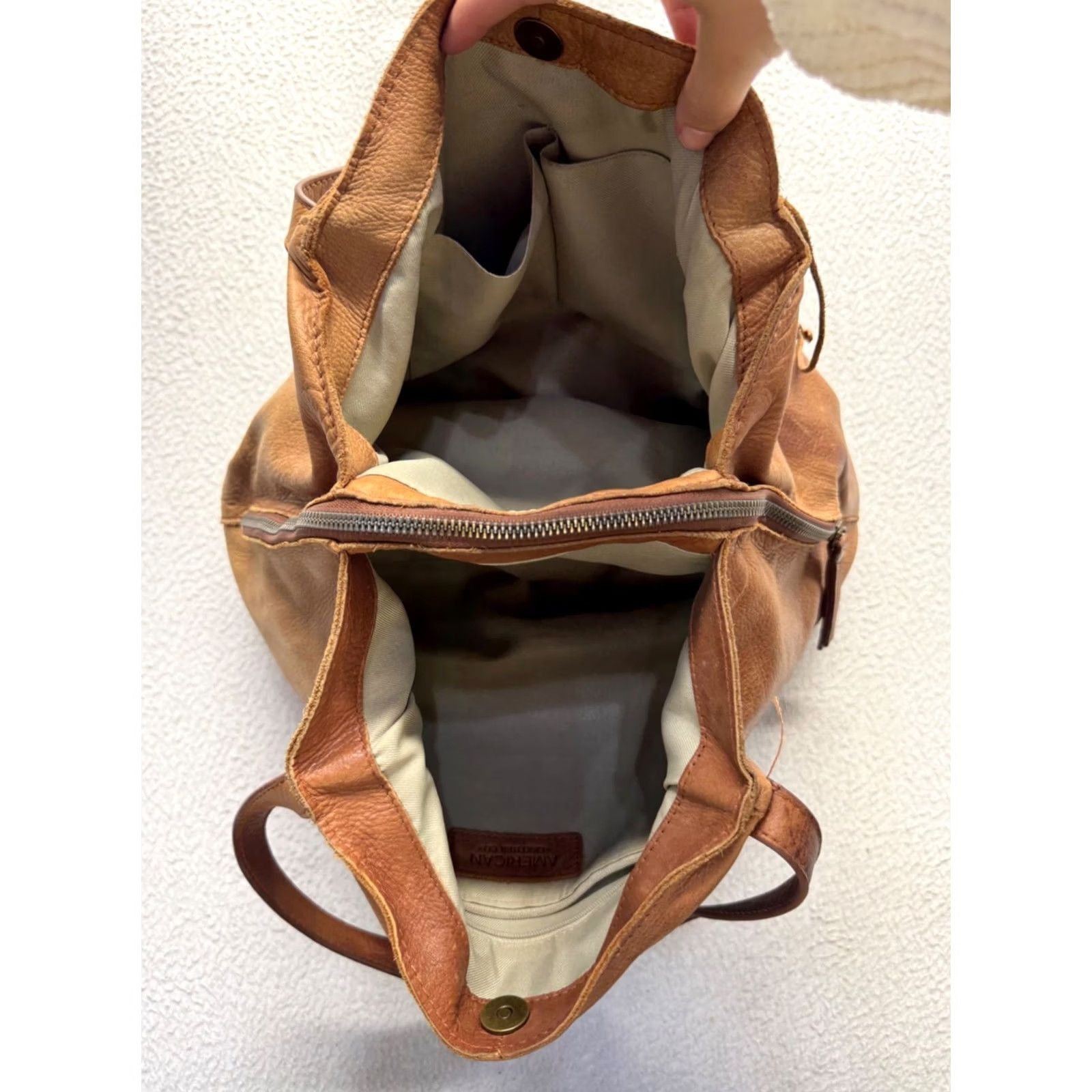 Vintage VINTAGE American Leather Co. Brown Genuine Leather Shoulder Bag #9841 Size ONE SIZE - 5 Thumbnail
