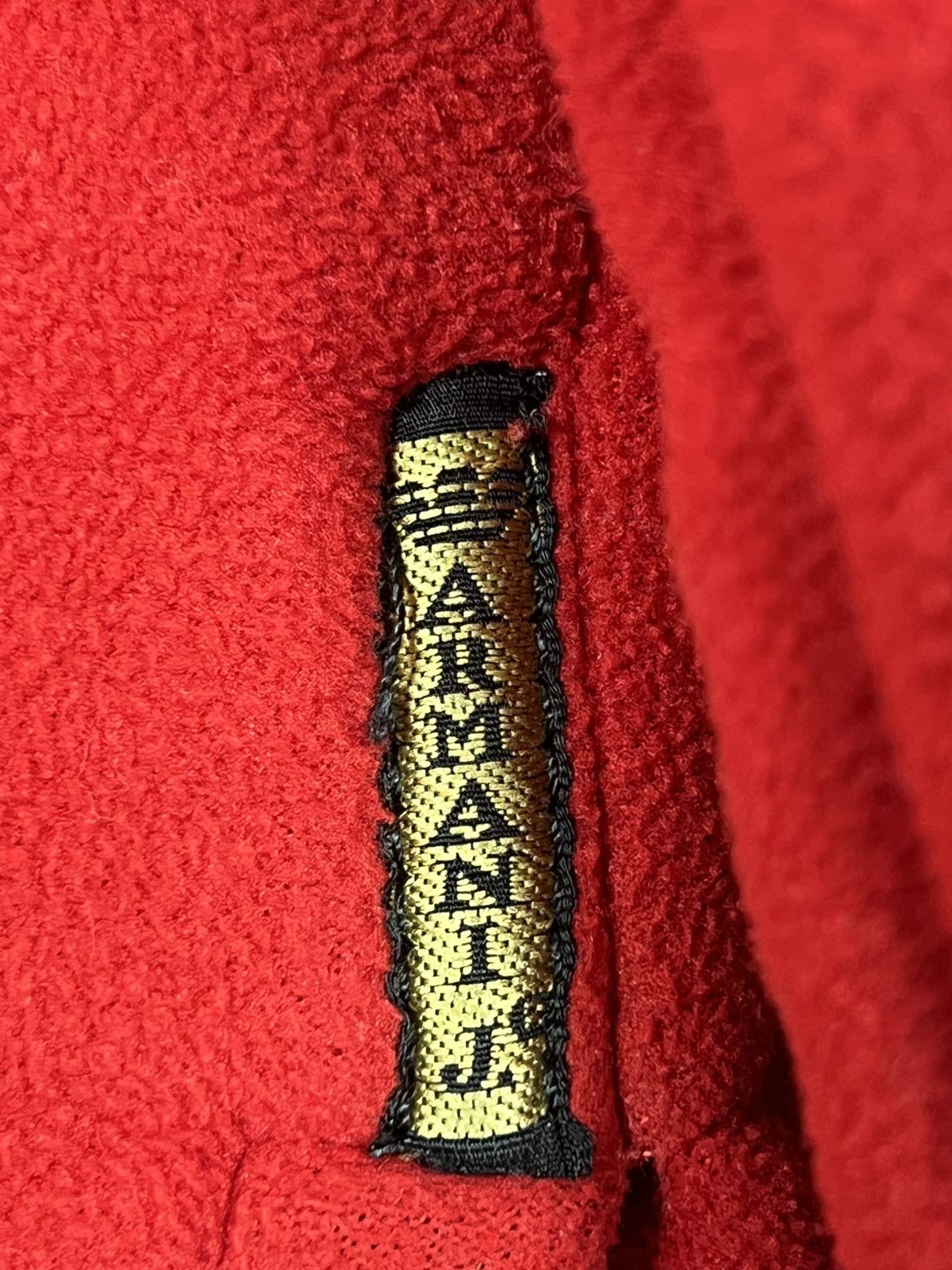 Giorgio Armani Armani Jeans AJ Red Fleece Zip Jacket Sherpa Lined Size US XL / EU 56 / 4 - 6 Thumbnail