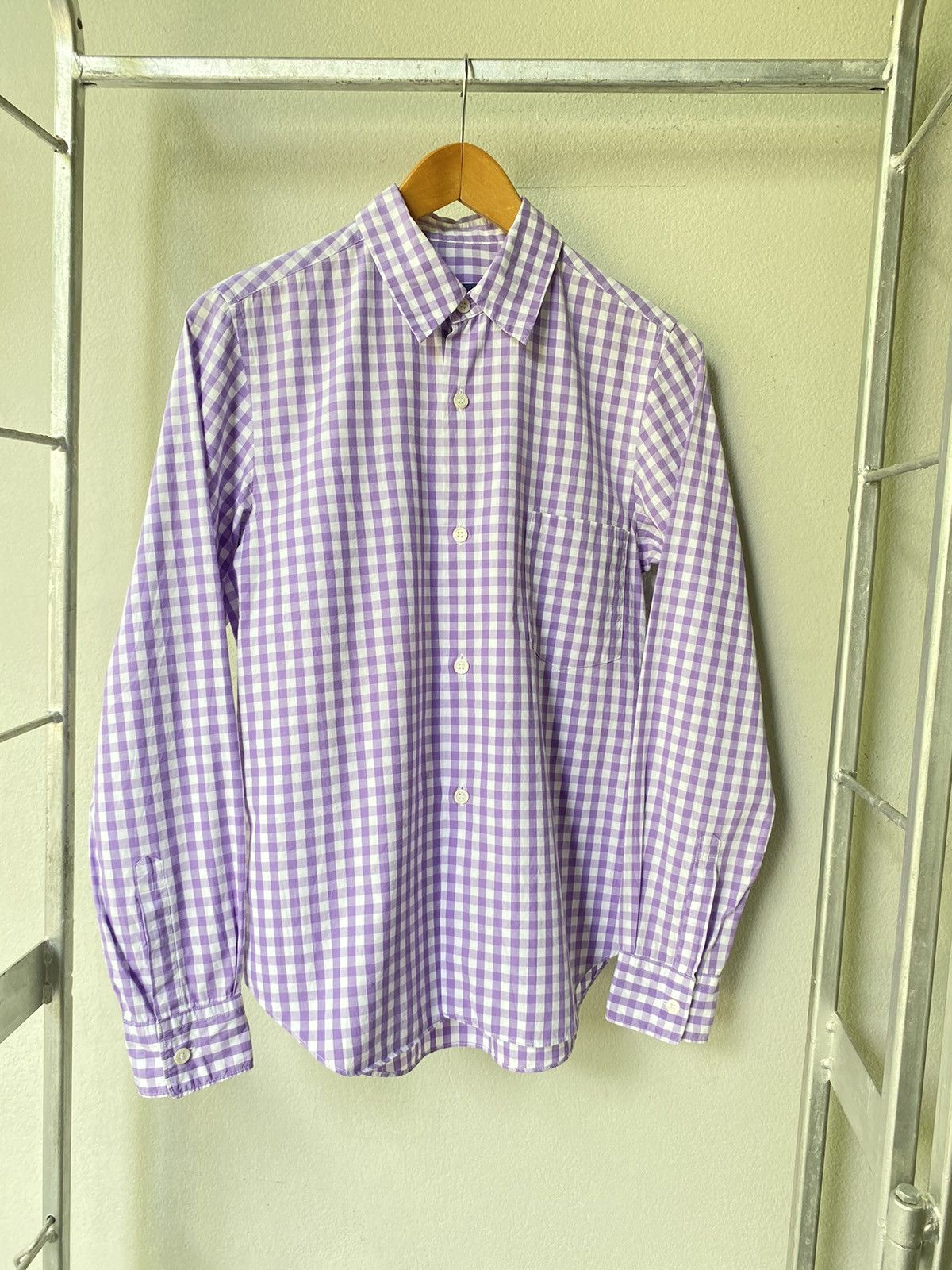 Comme des Garcons Comme des Garcons purple plaid shirt Size US M / EU 48-50 / 2 - 9 Thumbnail