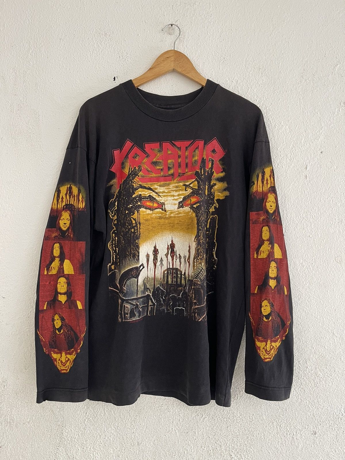 Band Tees × Vintage Vintage 1993 Kreator Line Up Longsleeve Size US L / EU 52-54 / 3 - 1 Thumbnail