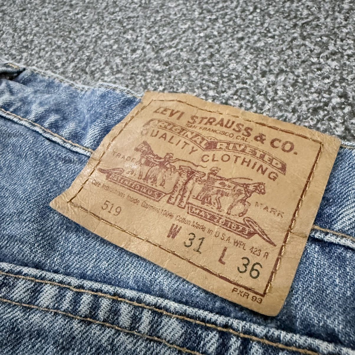 Engineered Garments × Levi's 🇺🇸 Vintage 1997 Levis 519 Faded Aging Denim Made In Usa W31 Size US 31 - 8 Thumbnail