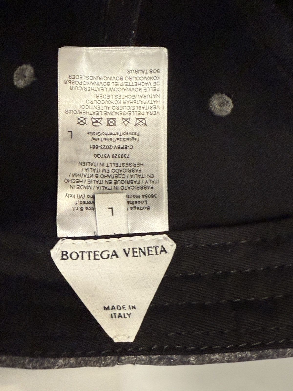 Bottega Veneta Bottega Veneta Printed Leather Cap NWT Size ONE SIZE - 8 Thumbnail