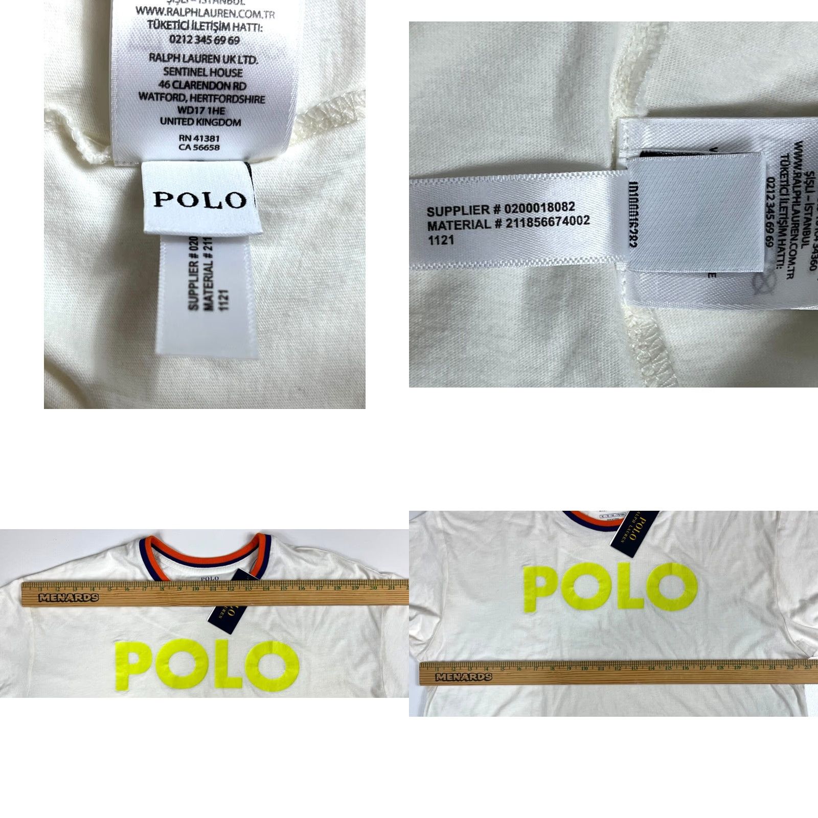 Polo Ralph Lauren Polo Ralph Lauren Cropped T-Shirt Womens XL White Crew Neck Short Sleeve NWT Size XL / US 12-14 / IT 48-50 - 9 Thumbnail