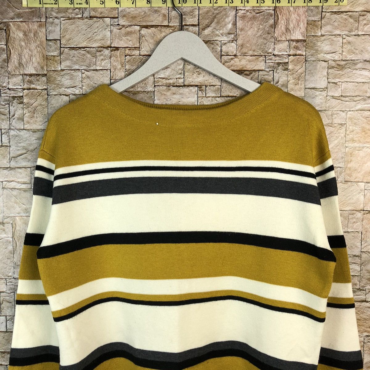 Global Work × Solid & Striped Global Work Brown Stripe Knitwear #A1191 Size M / US 6-8 / IT 42-44 - 5 Thumbnail