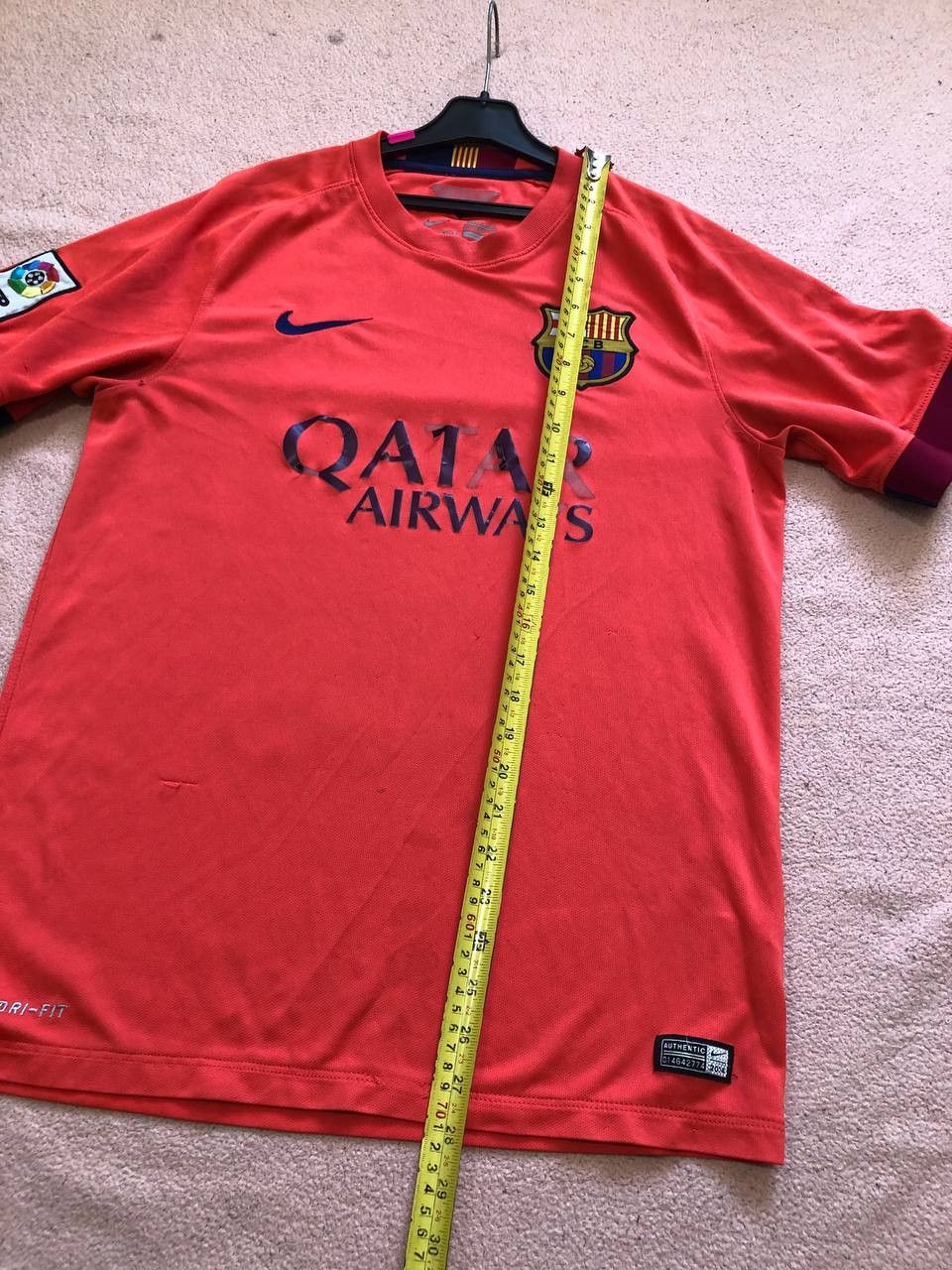Nike Barcelona Away Football Shirt 2014 Soccer Nike Jersey Size M Size US M / EU 48-50 / 2 - 20 Thumbnail