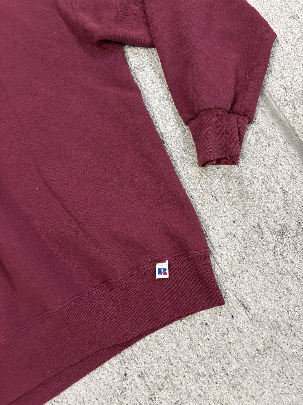 Russell Athletic × Vintage Burgundy BlankRussell athletic crewneck sweatshirt Size US L / EU 52-54 / 3 - 2 Thumbnail