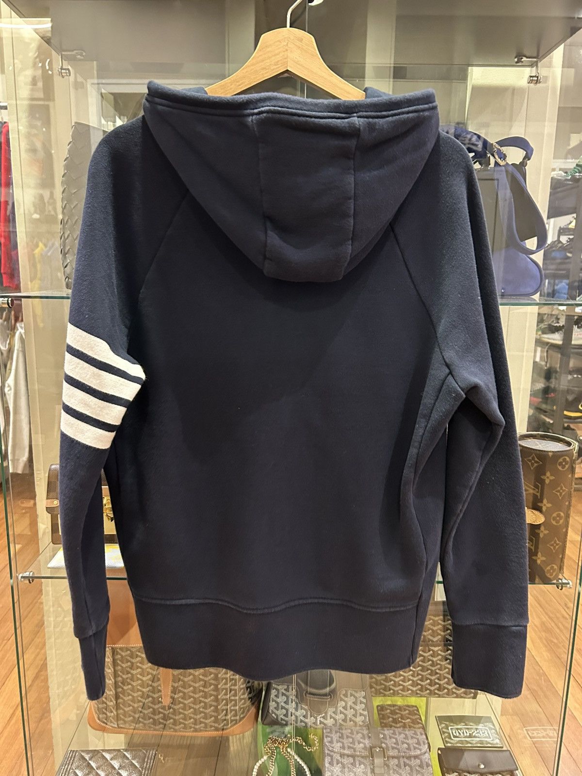 Thom Browne Thom Browne 4 Bar Zip Up Hoodie Size US XL / EU 56 / 4 - 2 Thumbnail