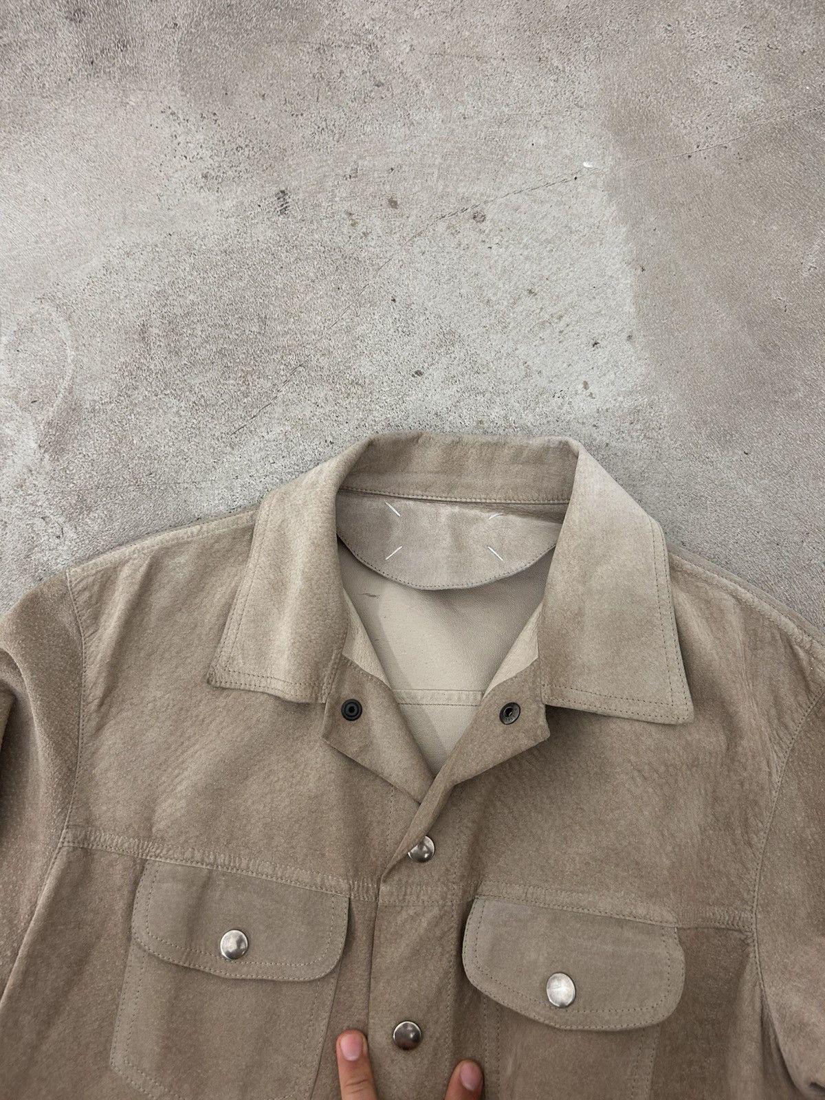 Maison Margiela Margiela Leather / Suede Trucker Jacket [ Preloved ~1999 ] Size US M / EU 48-50 / 2 - 3 Thumbnail
