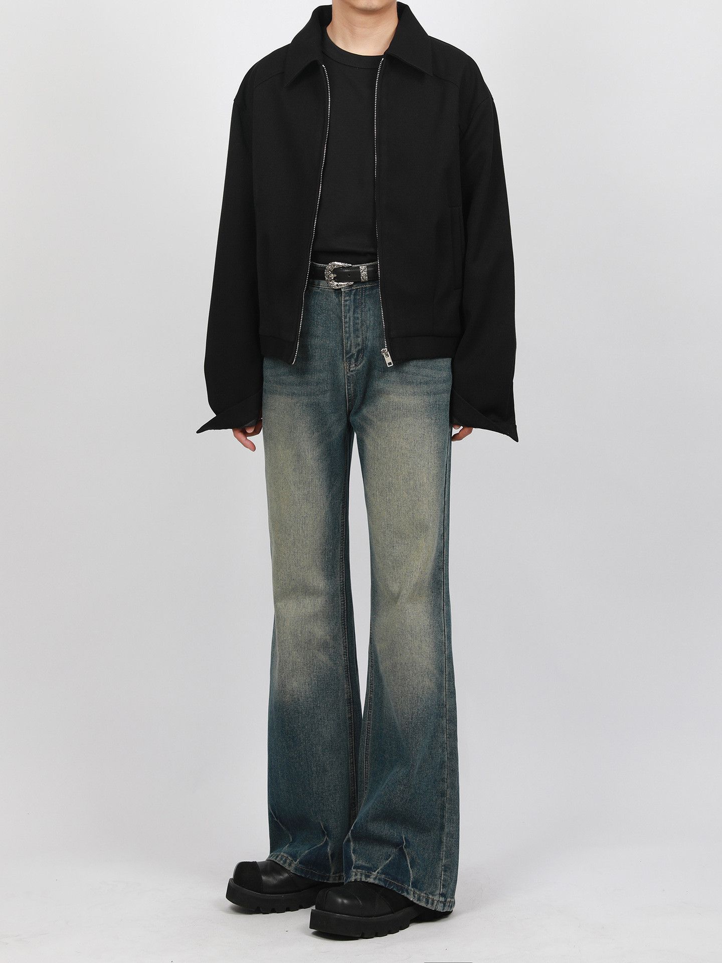 Japanese Brand × Jean American cleanfit vintage distressed flared jeans Size US 32 / EU 48 - 2 Thumbnail