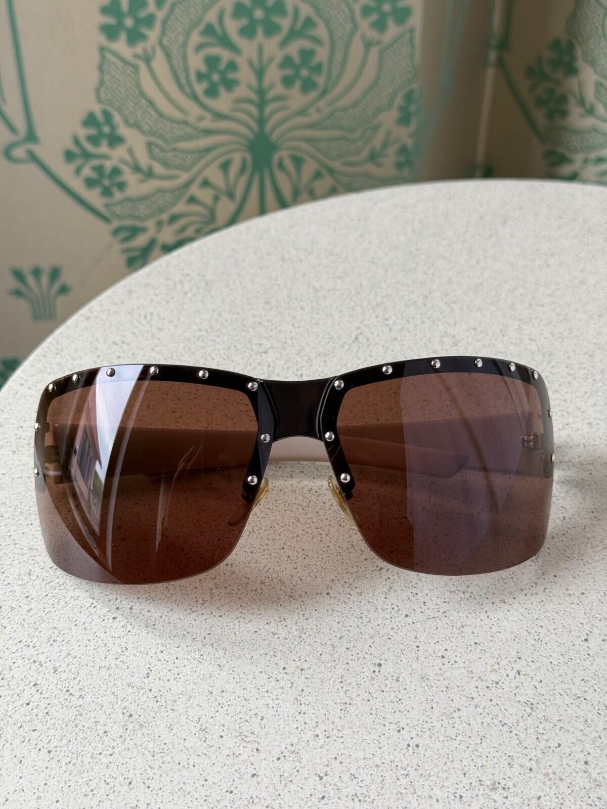 Gucci 2000 Vintage Gucci Monogram Beige Mask Sunglasses GG 1819/S Size ONE SIZE - 3 Thumbnail