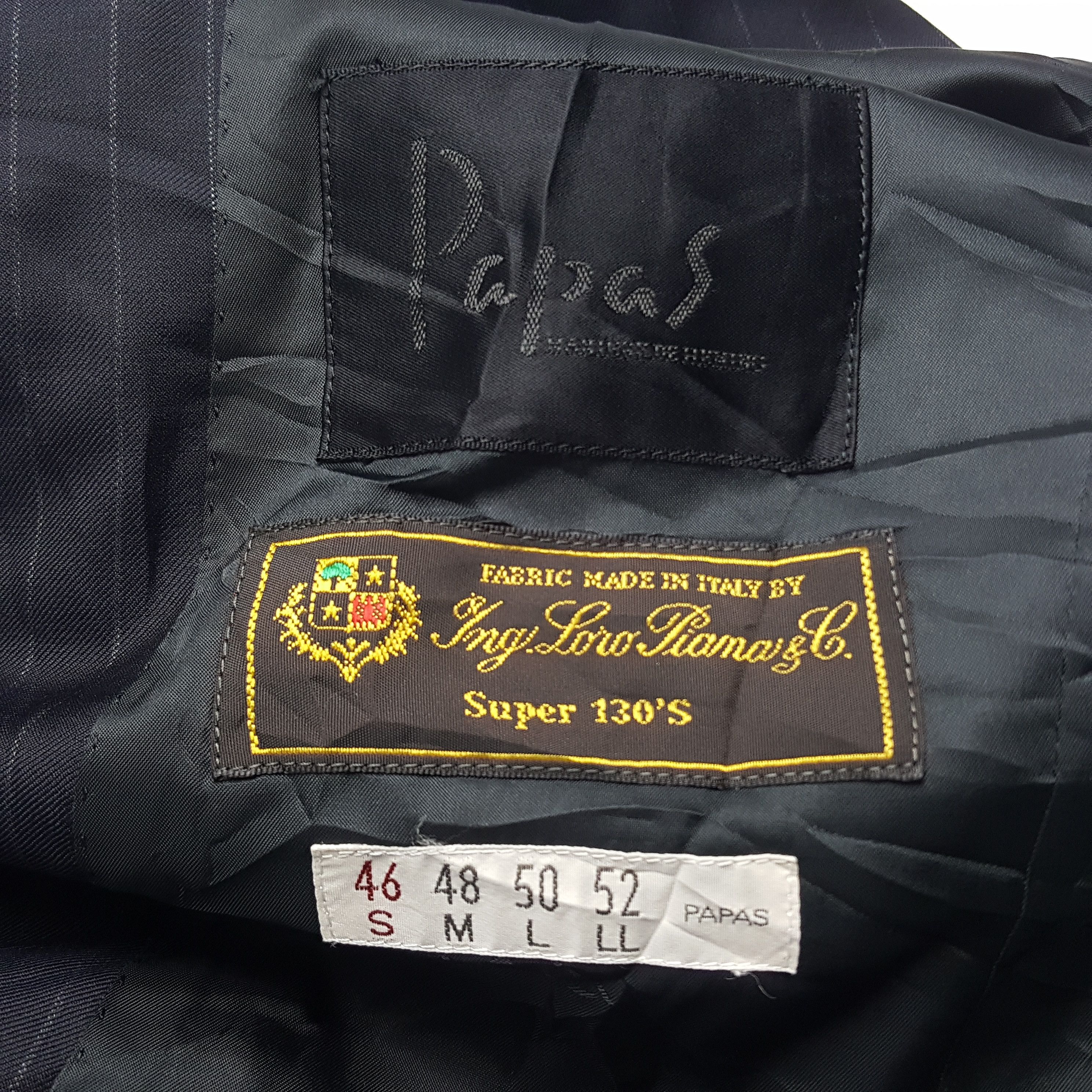 Japanese Brand × Loro Piana × Vintage Vintage Papas Loro Piana Striped Blazer Coat Jacket Size 46S - 11 Thumbnail