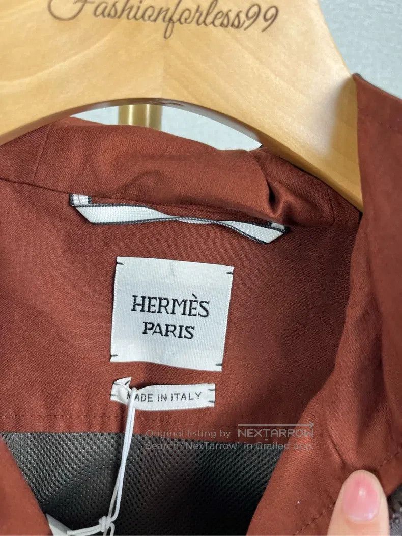 Hermes Hermes Patchwork Long Sleeve Hooded Windbreaker Size XS / US 0-2 / IT 36-38 - 4 Thumbnail