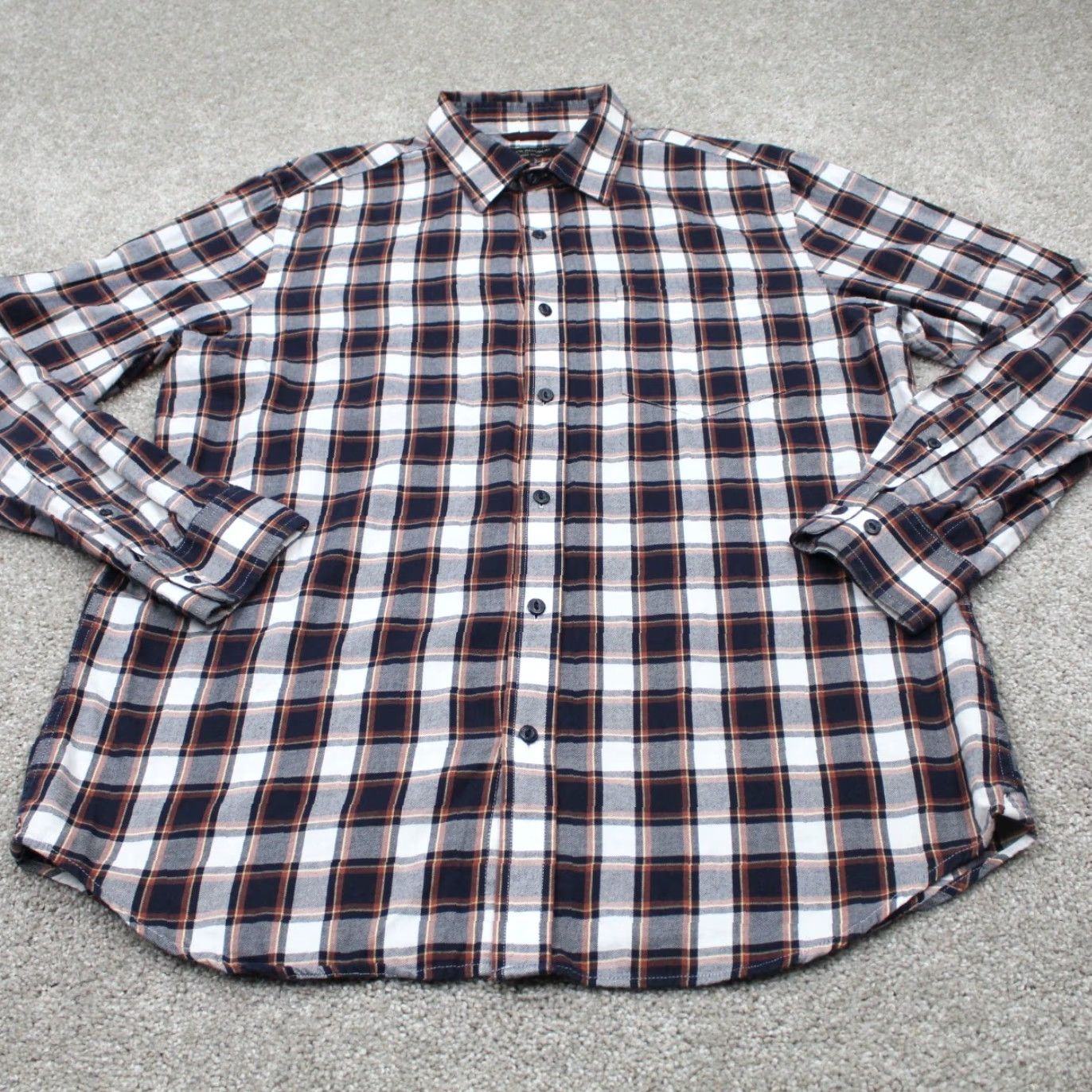Banana Republic Banana Republic Shirt Mens Large Red/Blue Lightweight Flannel Long Sleeve Cotton Button-Up Plaid Classic Preppy Size US L / EU 52-54 / 3 - 3 Thumbnail