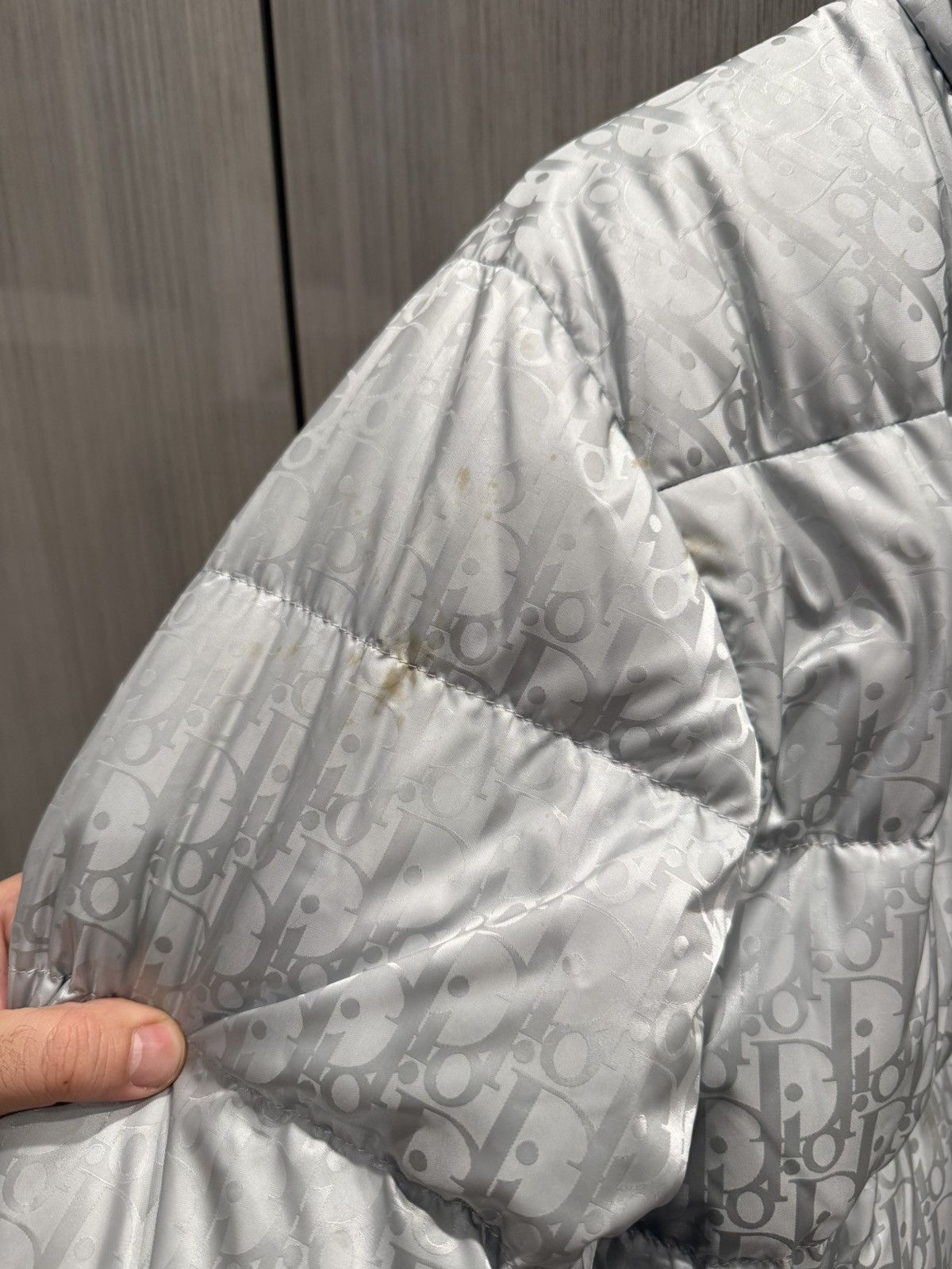 Dior Dior Silver Oblique Puffer Jacket Size US S / EU 44-46 / 1 - 5 Thumbnail