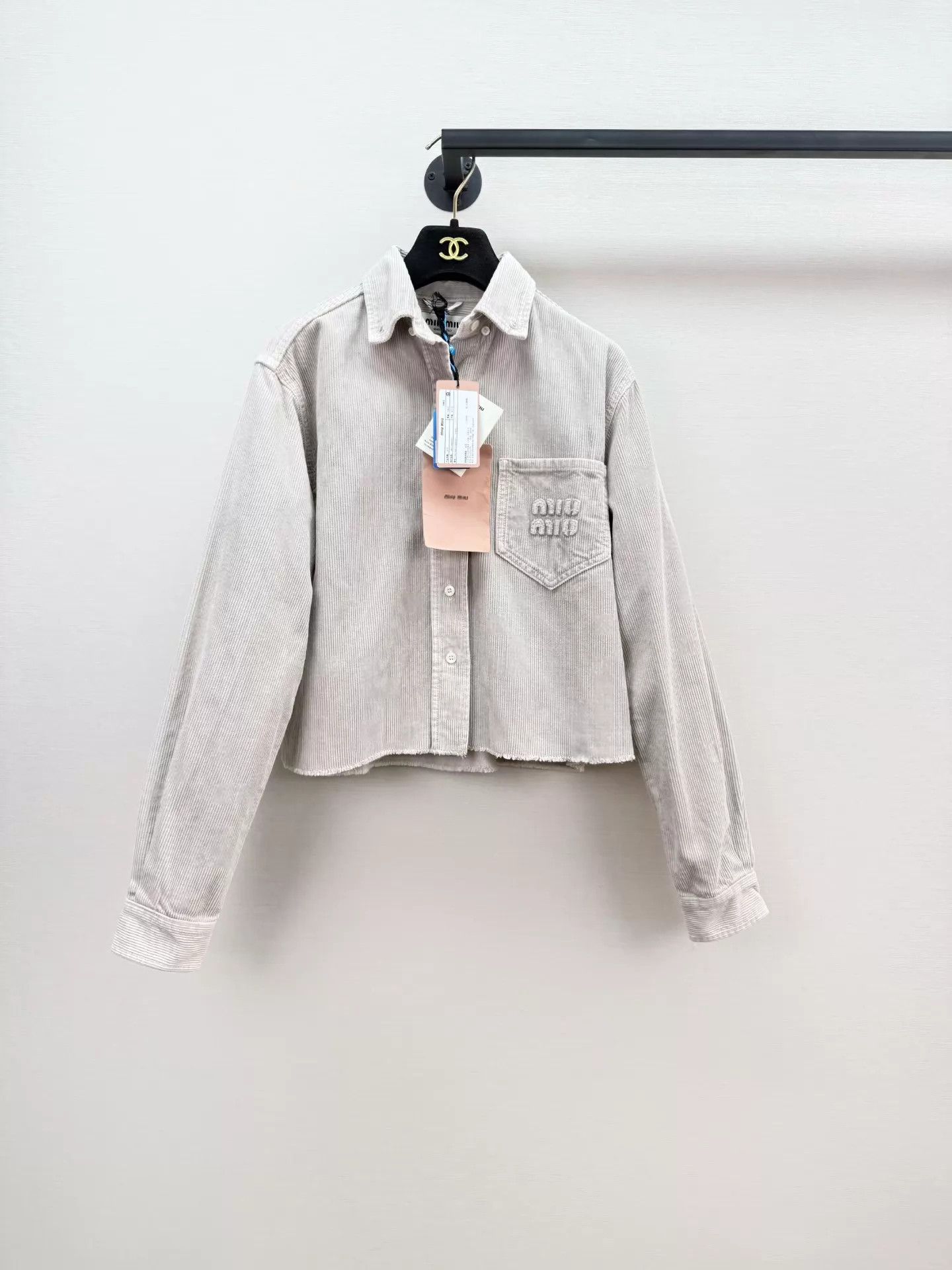Miu Miu MIU MIU Women's New With Tags Shirt Jacket 36 Size XS / US 0-2 / IT 36-38 - 1 Thumbnail