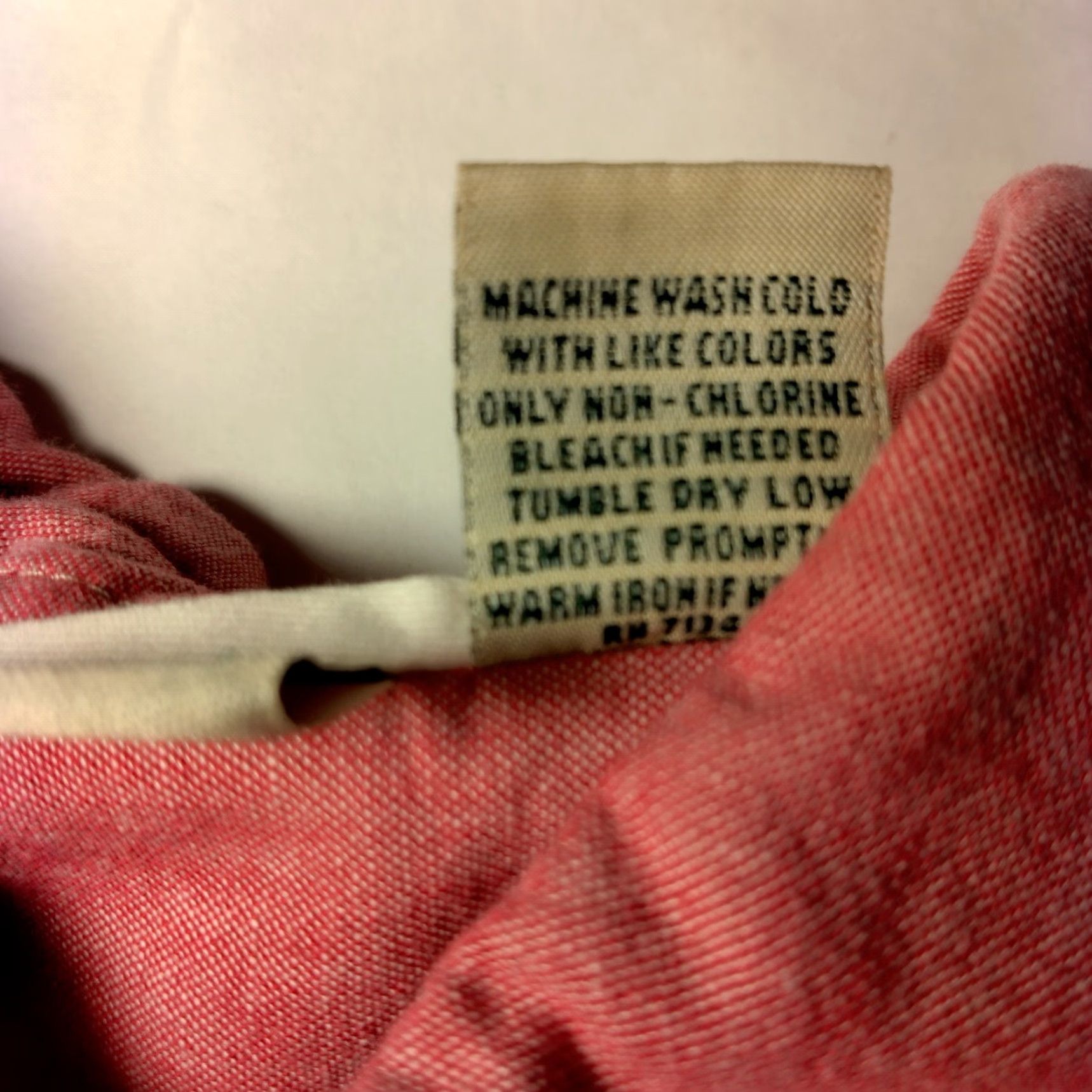 Vintage LL Bean Button-Up Shirt Womens Small Red Roll Tab Long Sleeve Classic OJSW2 Size S / US 4 / IT 40 - 6 Thumbnail