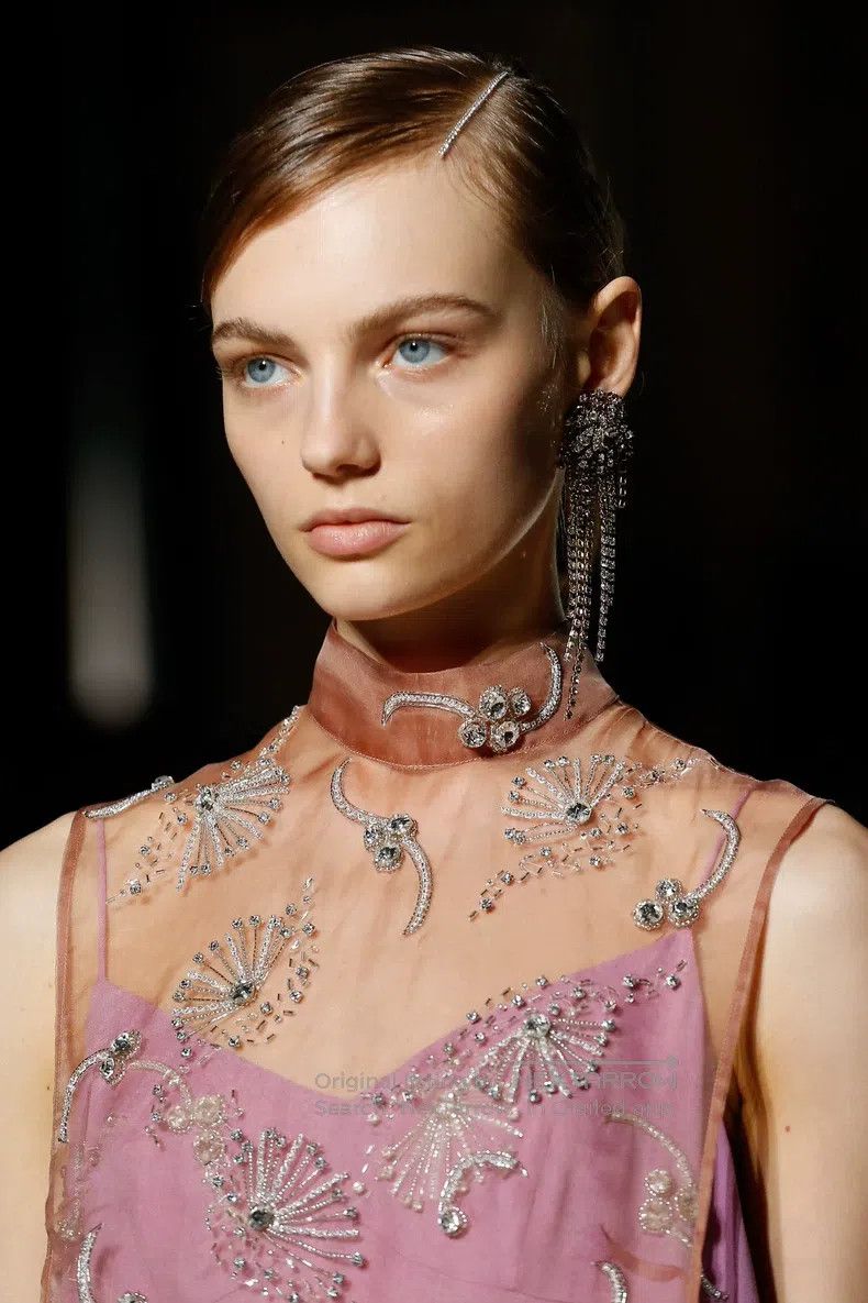 Dries Van Noten Dries Van Noten Runway-Exclusive Heavy-Detailed Beaded Sil Size M / US 6-8 / IT 42-44 - 2 Thumbnail