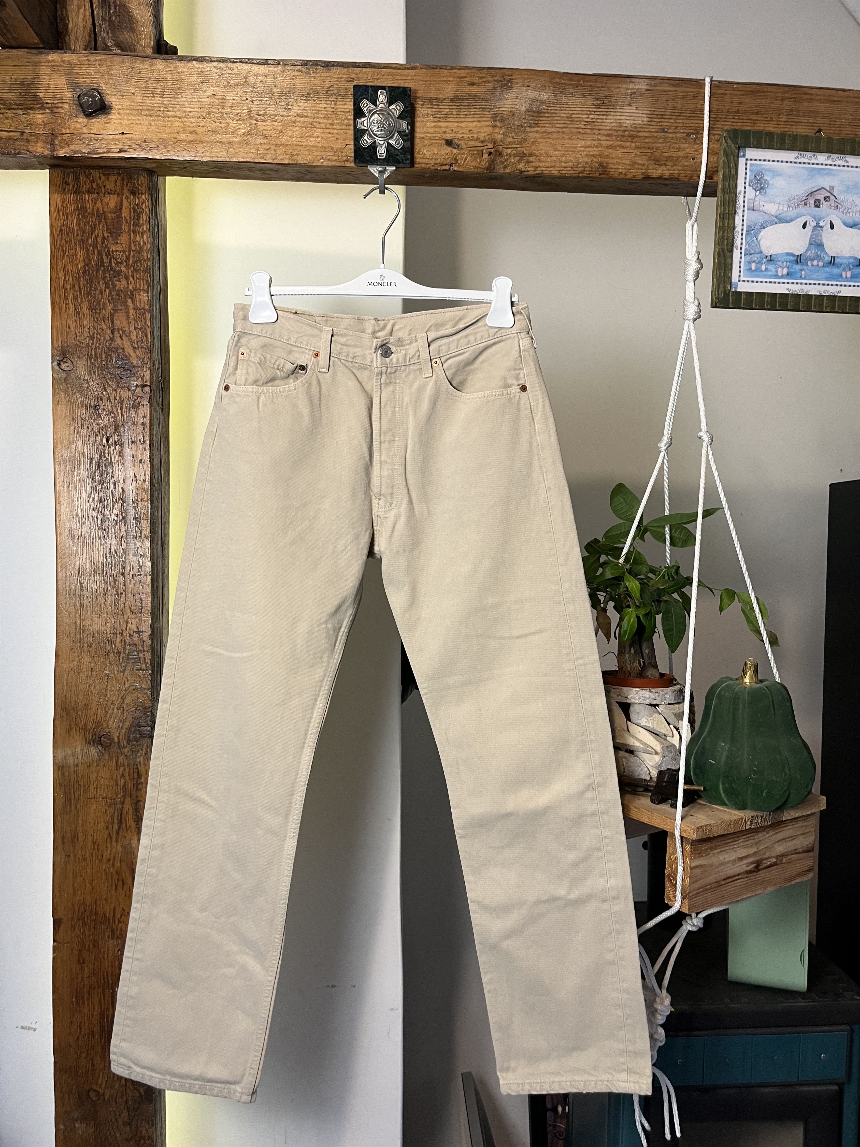 Levi's × Levi's Vintage Clothing × Vintage 1999 Vintage Levis 501 Beige W33 L32 Size US 33 - 1 Thumbnail